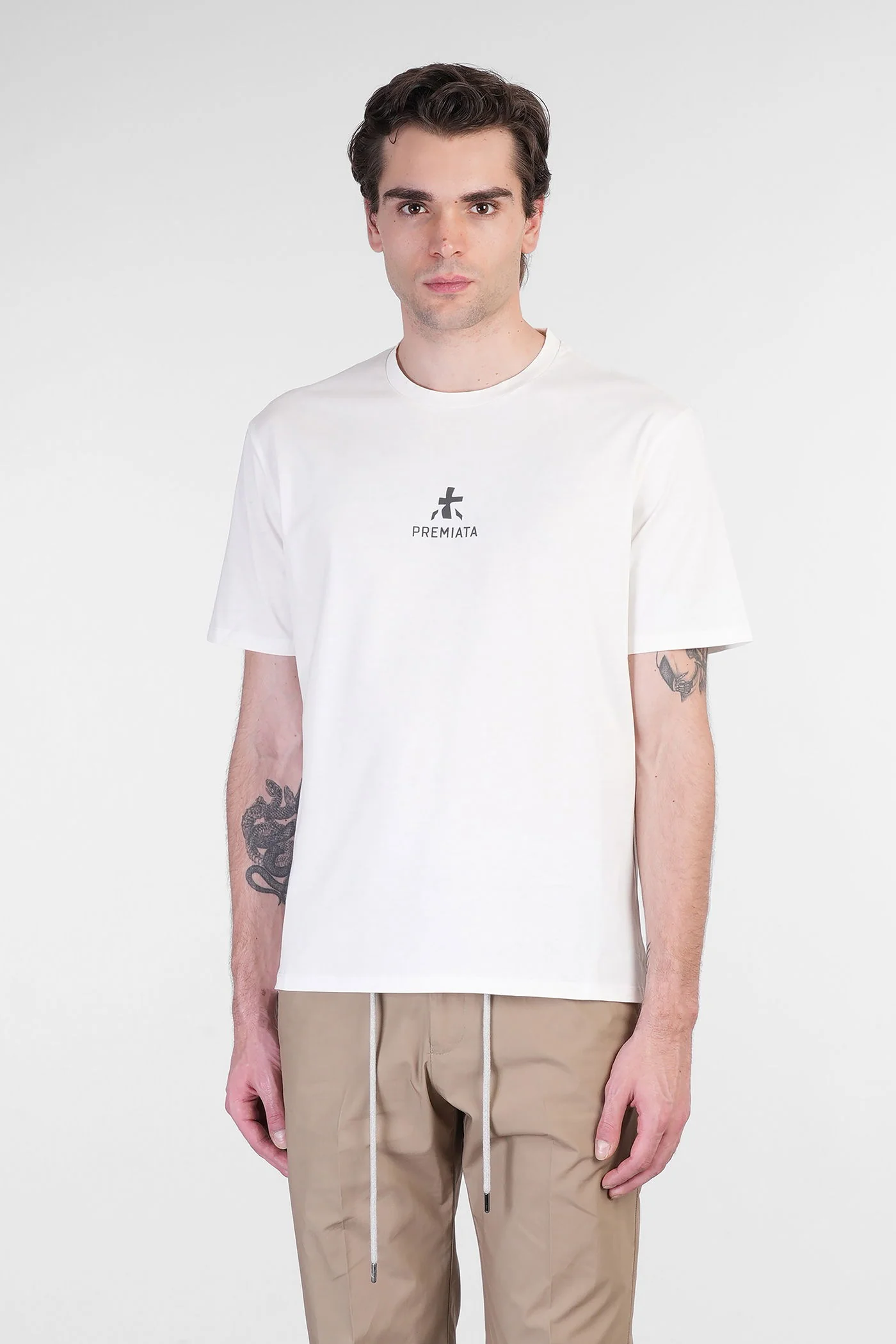 T-Shirt in white cotton