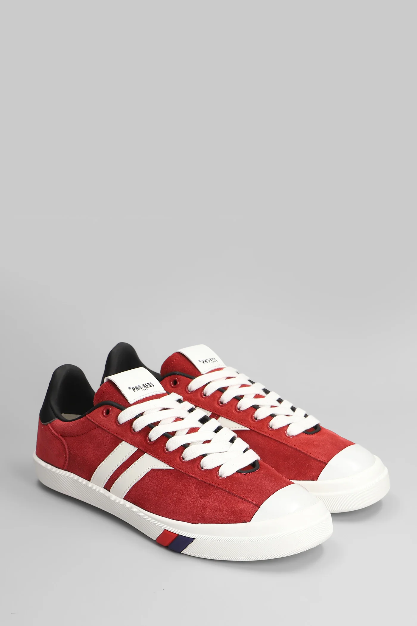 Court ace Sneakers in red suede - Image 2
