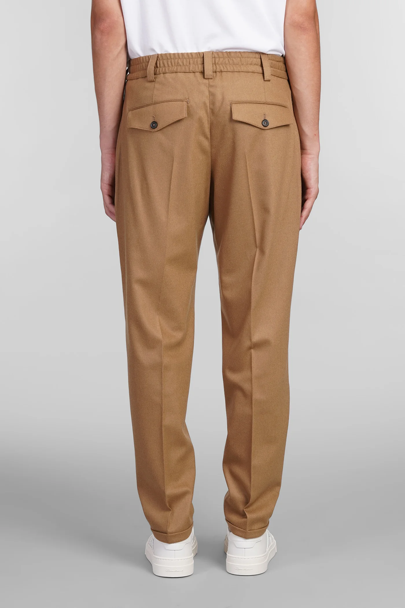 Pants in Camel wool - Image 13
