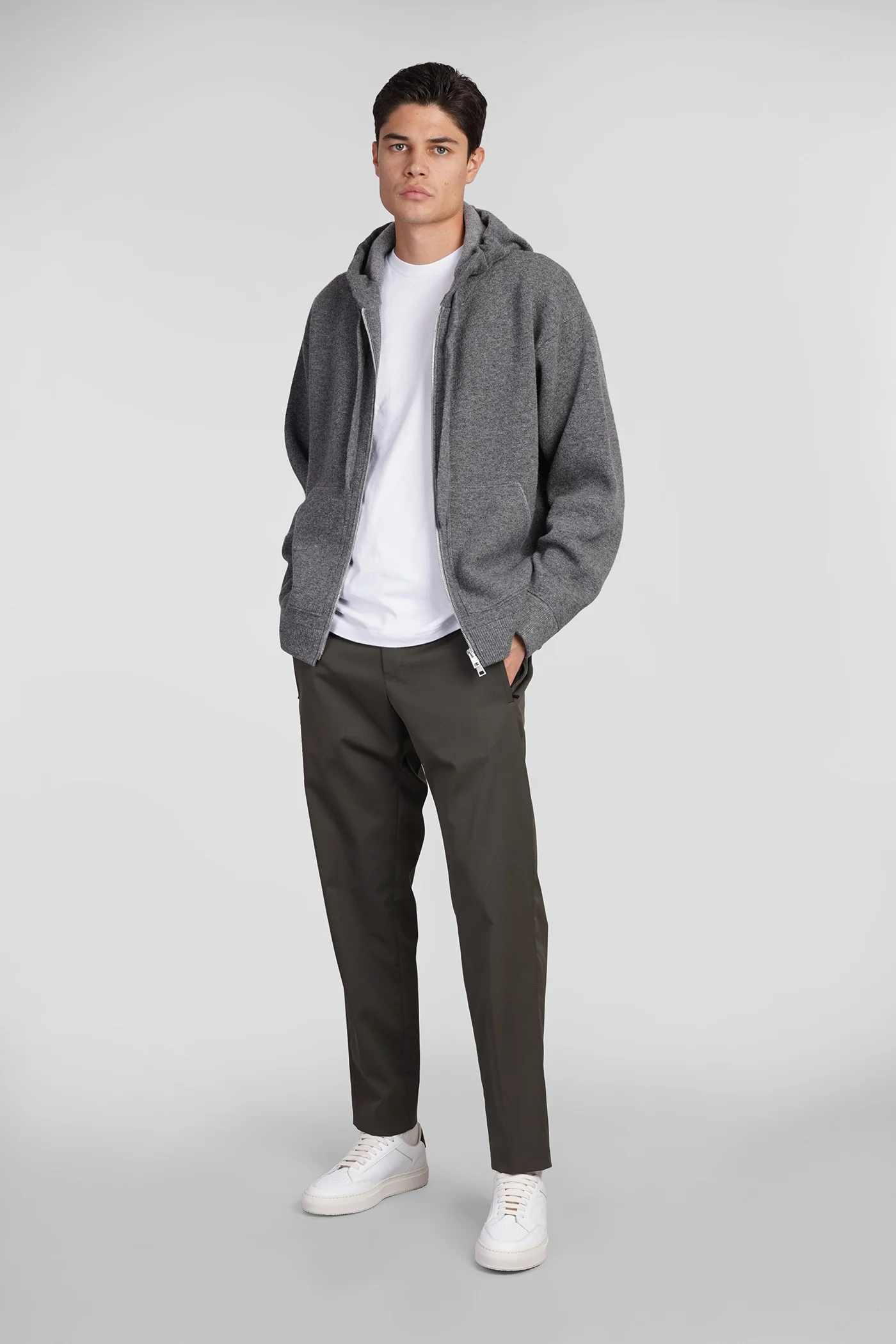 Pants in green polyester - Image 2