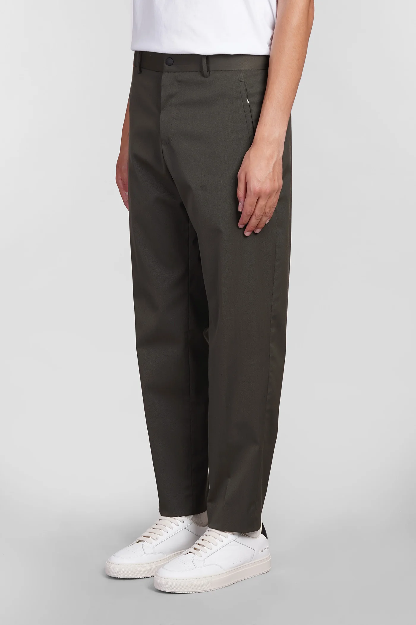 Pants in green polyester - Image 4