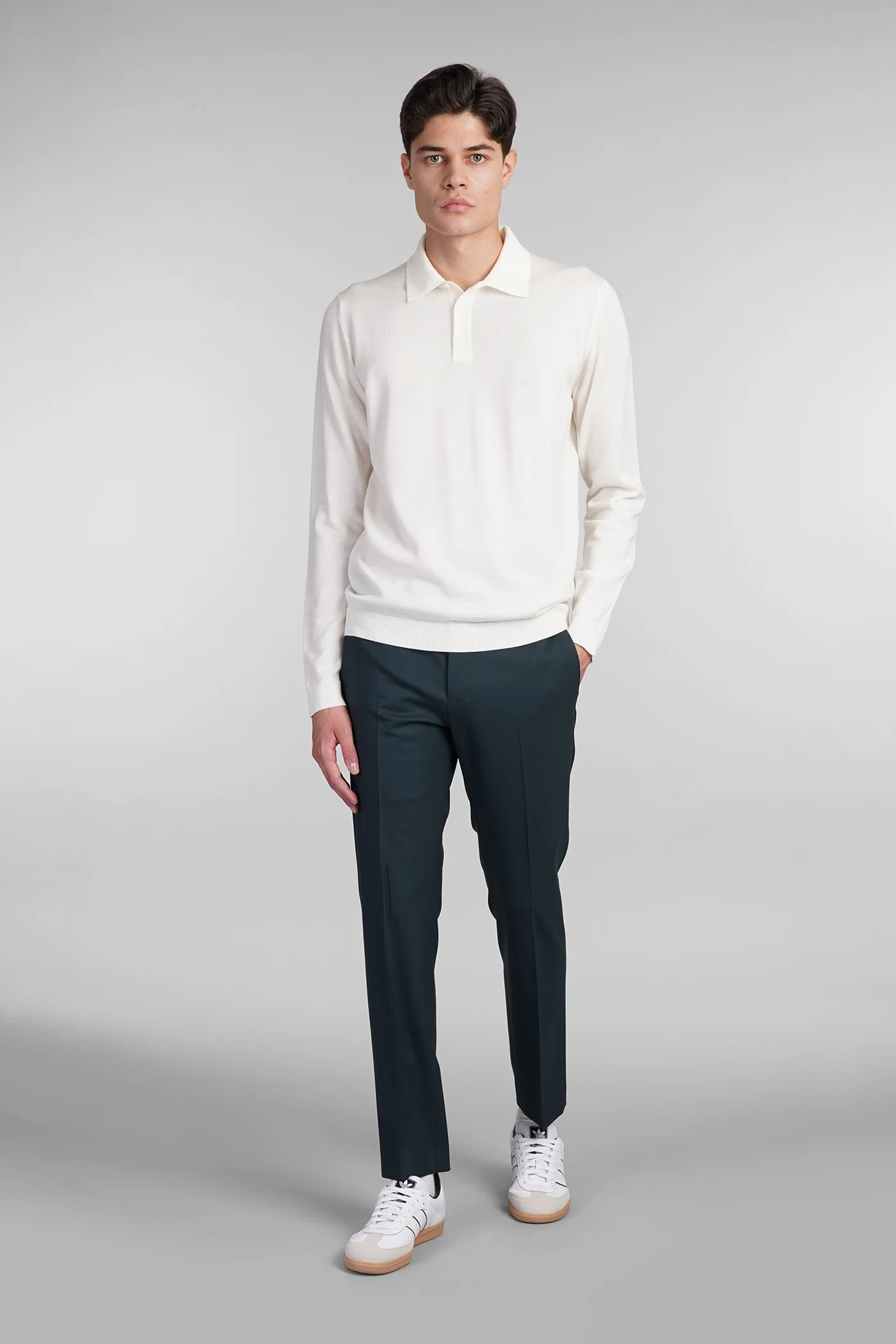 Pants in green wool - Image 2