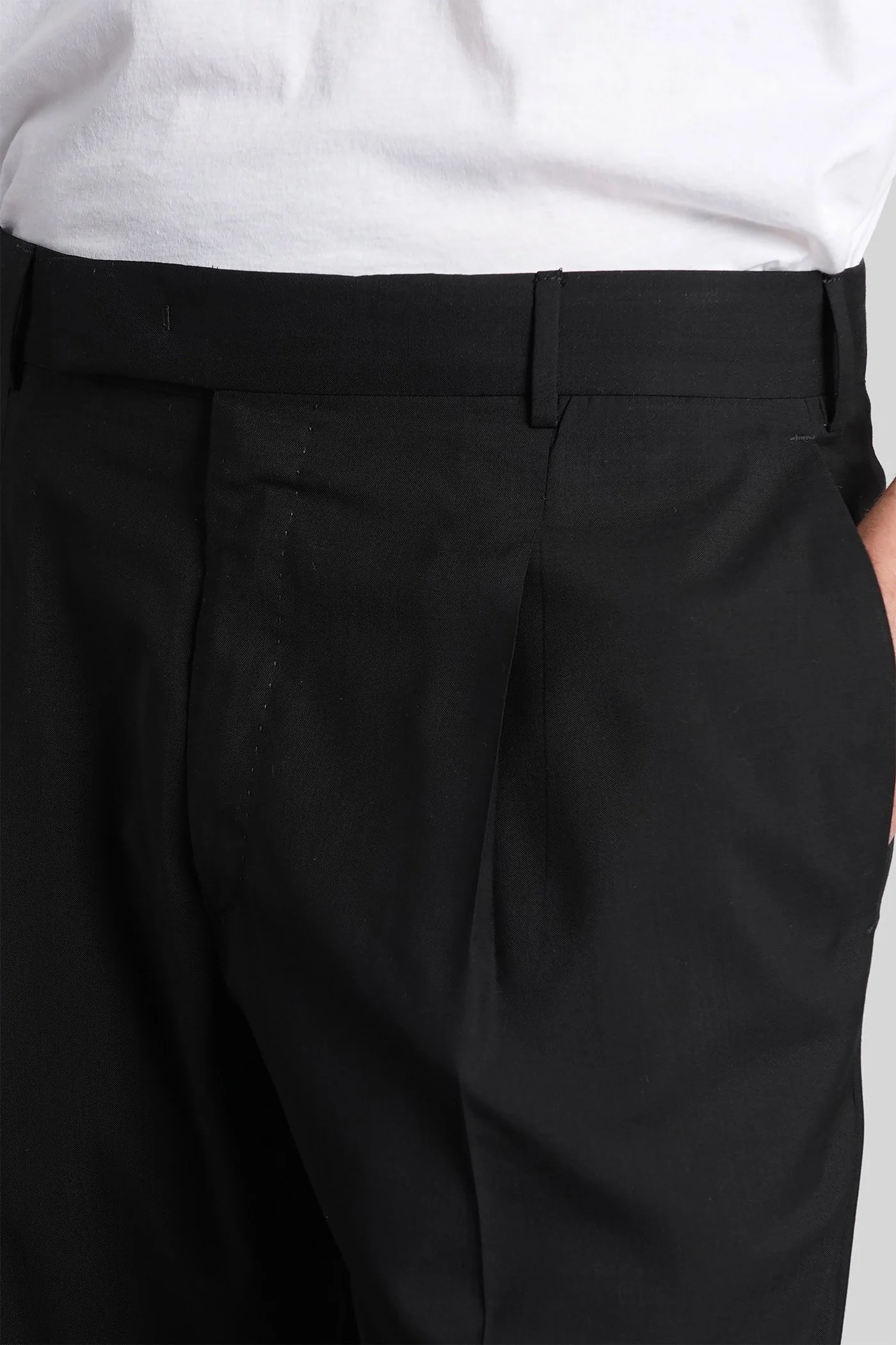 Zi56 Pants in black wool - Image 5
