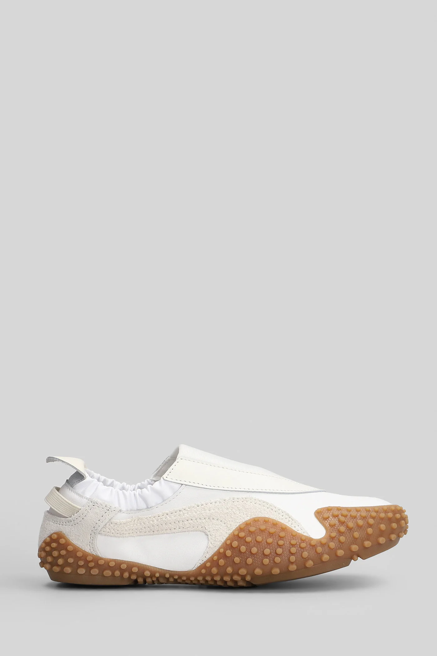 Mostro Move Wns Sneakers in white Suede and fabric