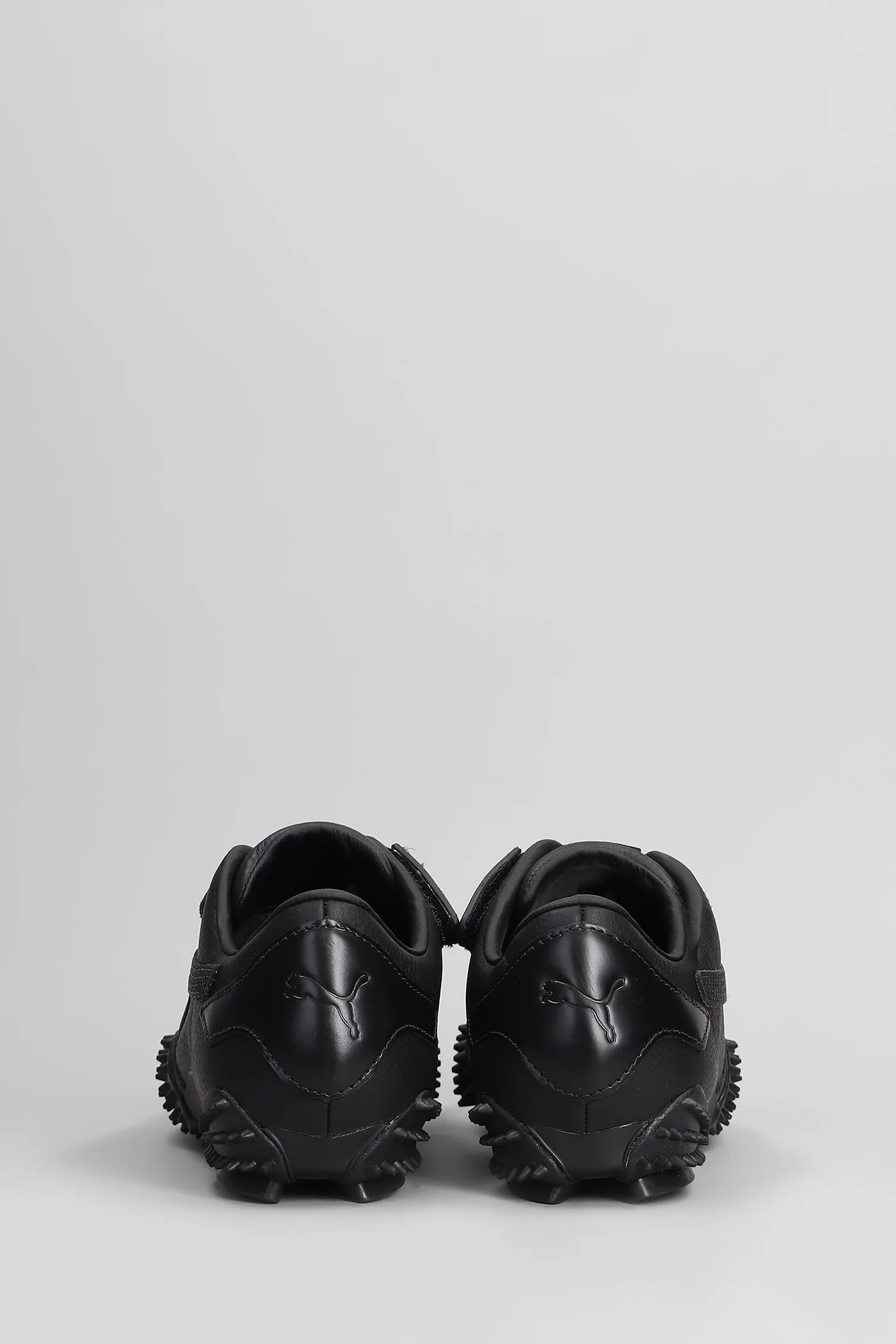 Mostro Sneakers in black leather - Image 4