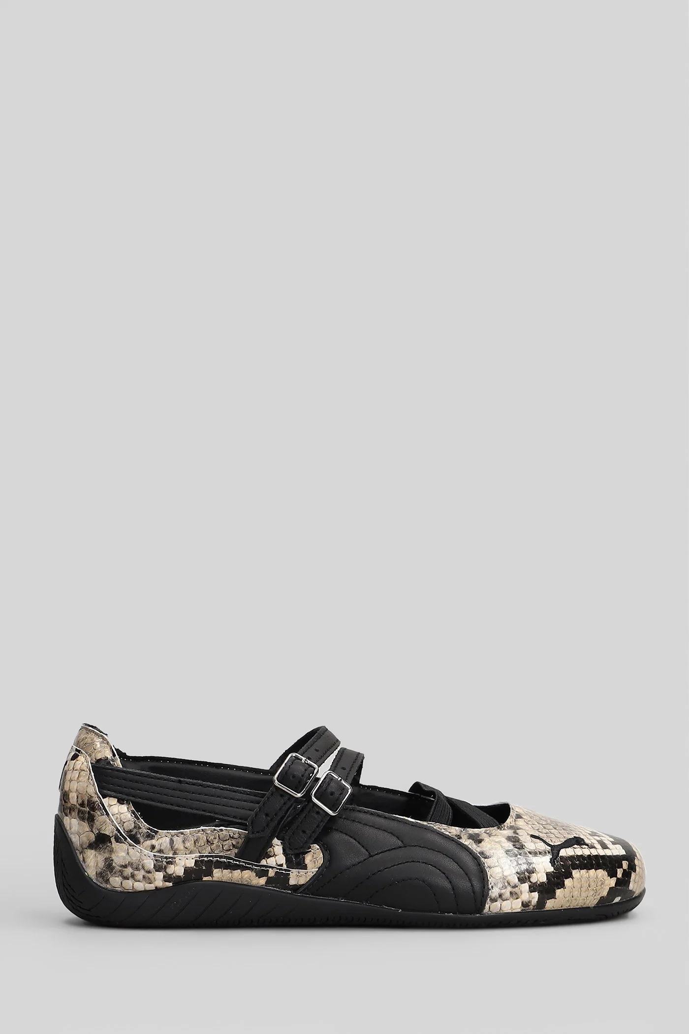 Speedcat Ballet Snak Sneakers in python print leather
