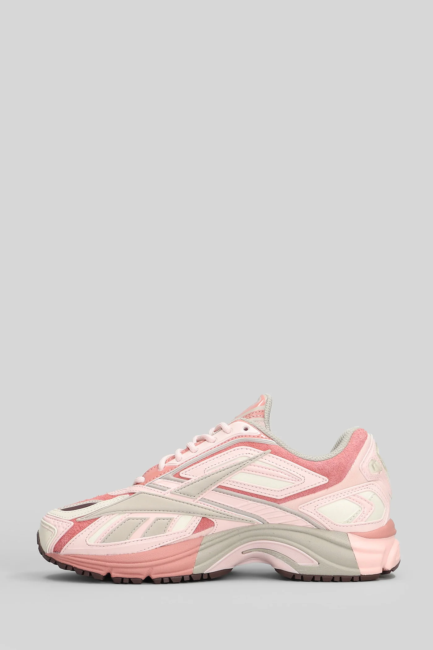 Premier road ultra Sneakers in rose-pink suede and leather - Image 3