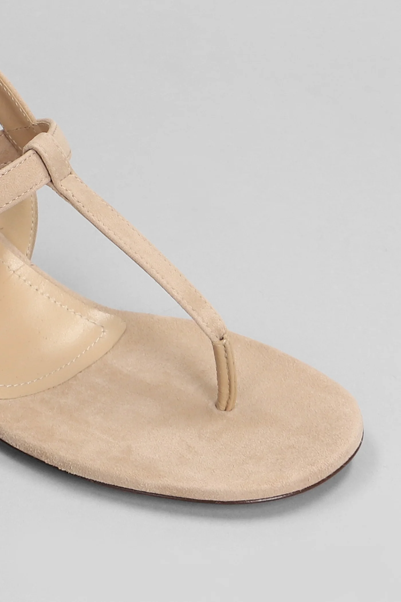 Sandals in beige suede - Image 5