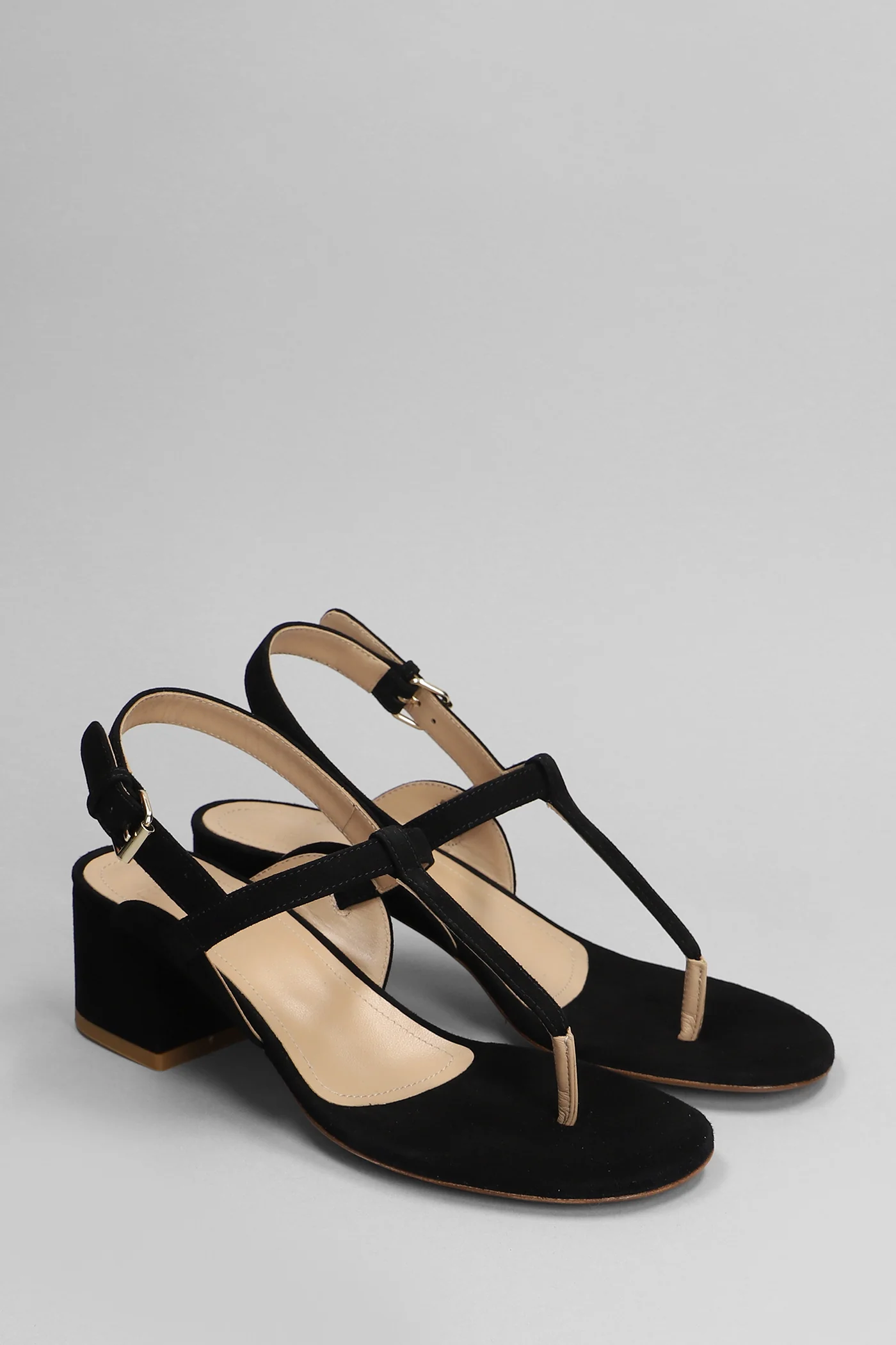 Sandals in black suede - Image 2
