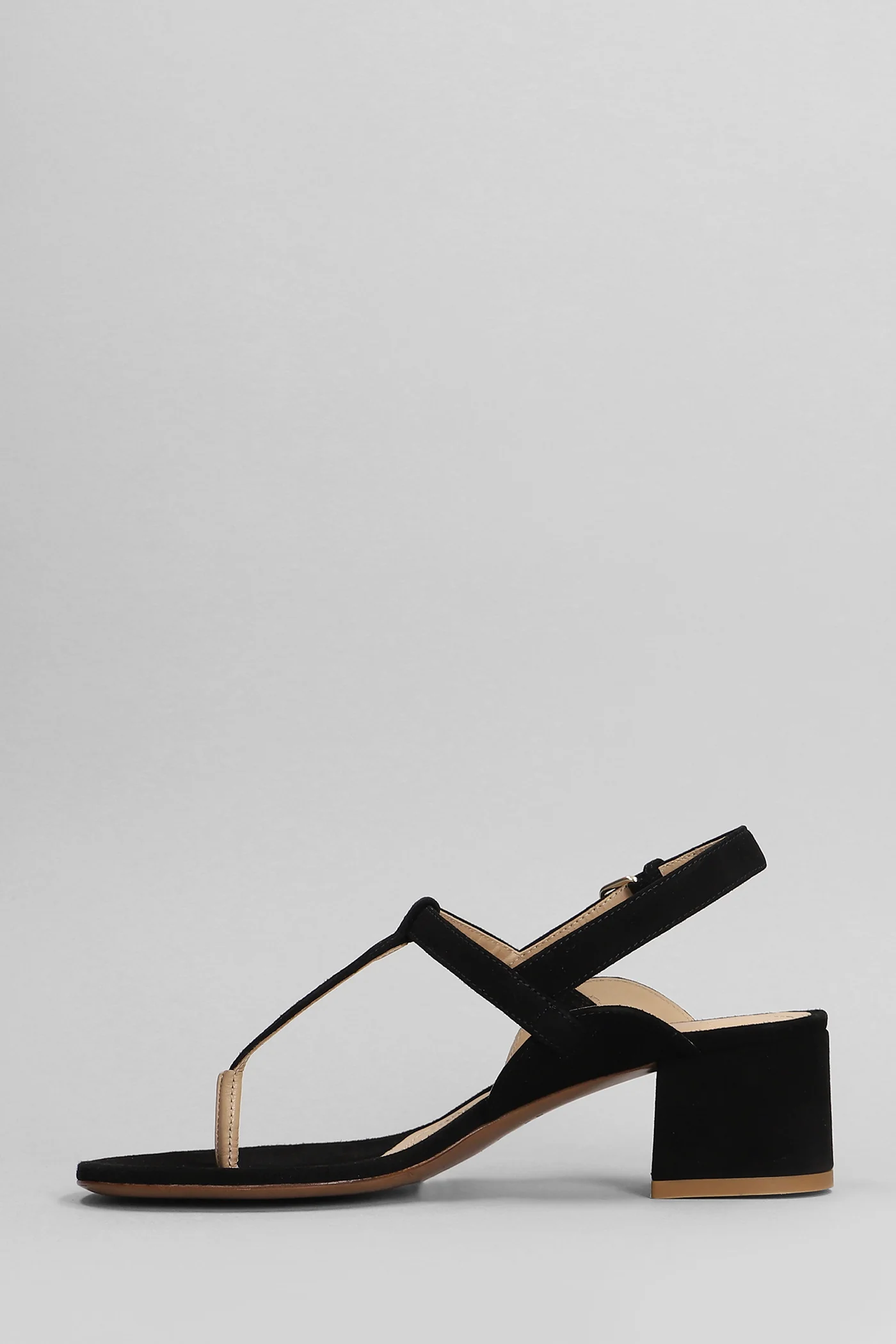 Sandals in black suede - Image 3