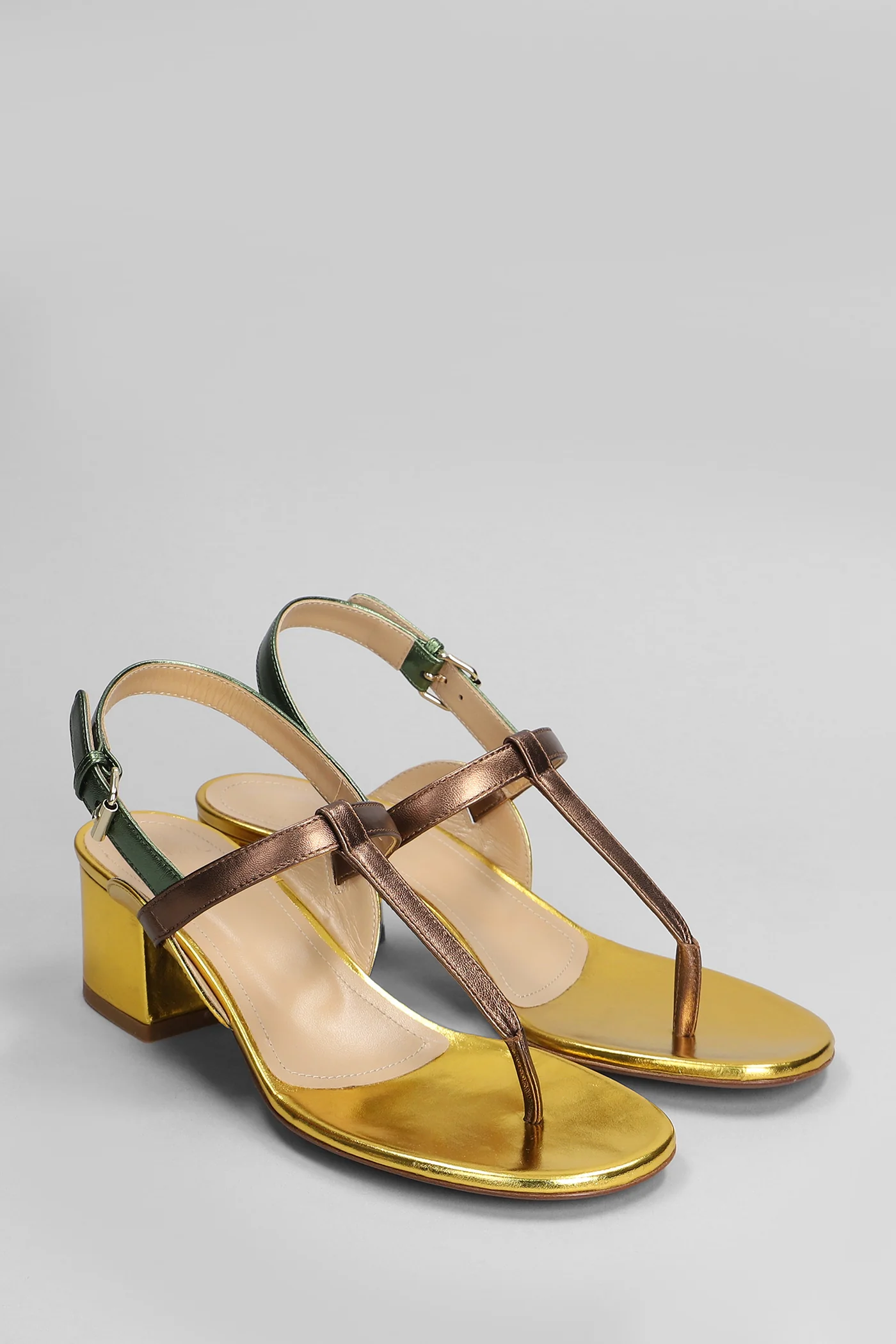 Sandals in multicolor leather - Image 2