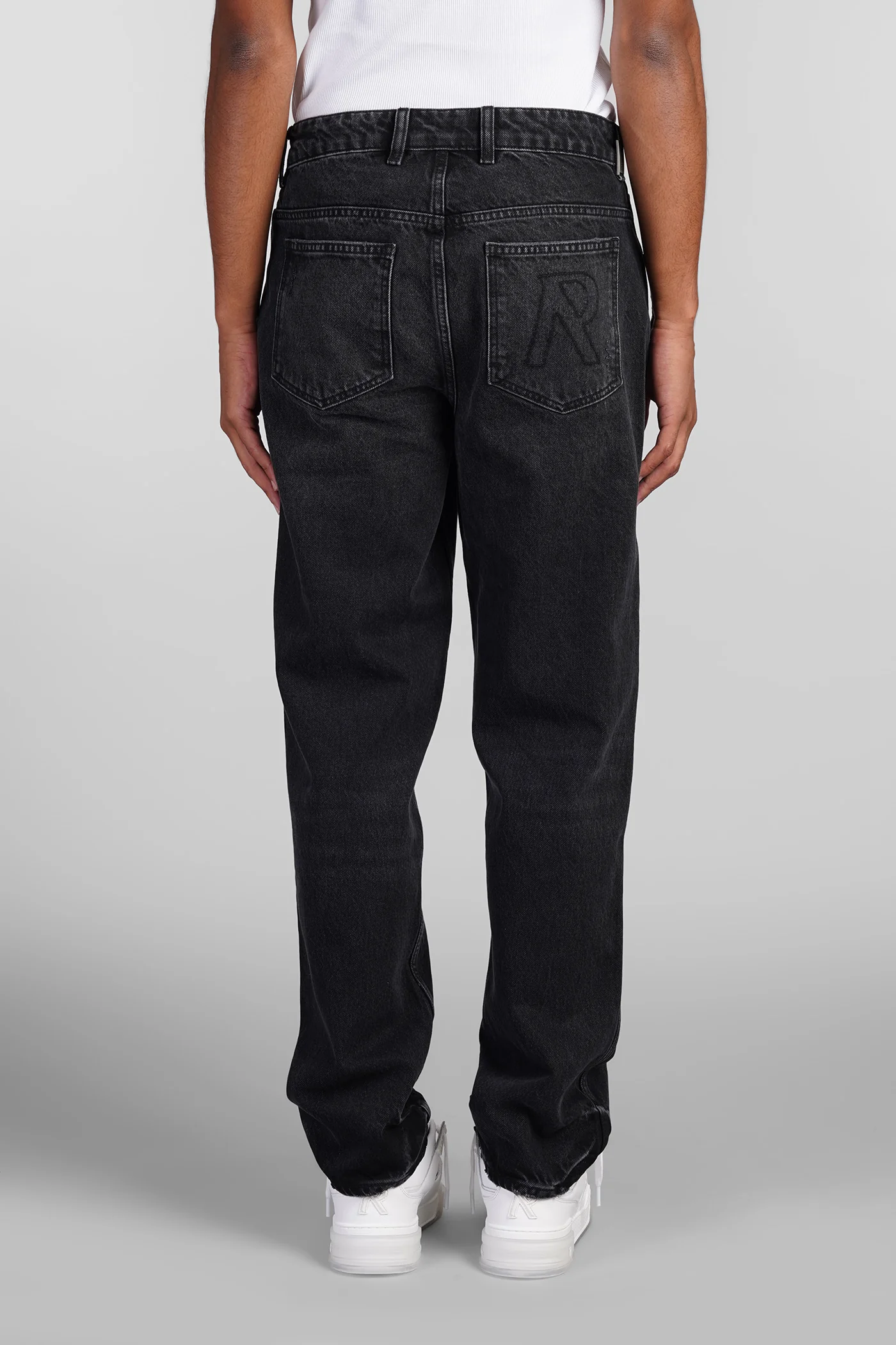 Jeans in black cotton - Image 3