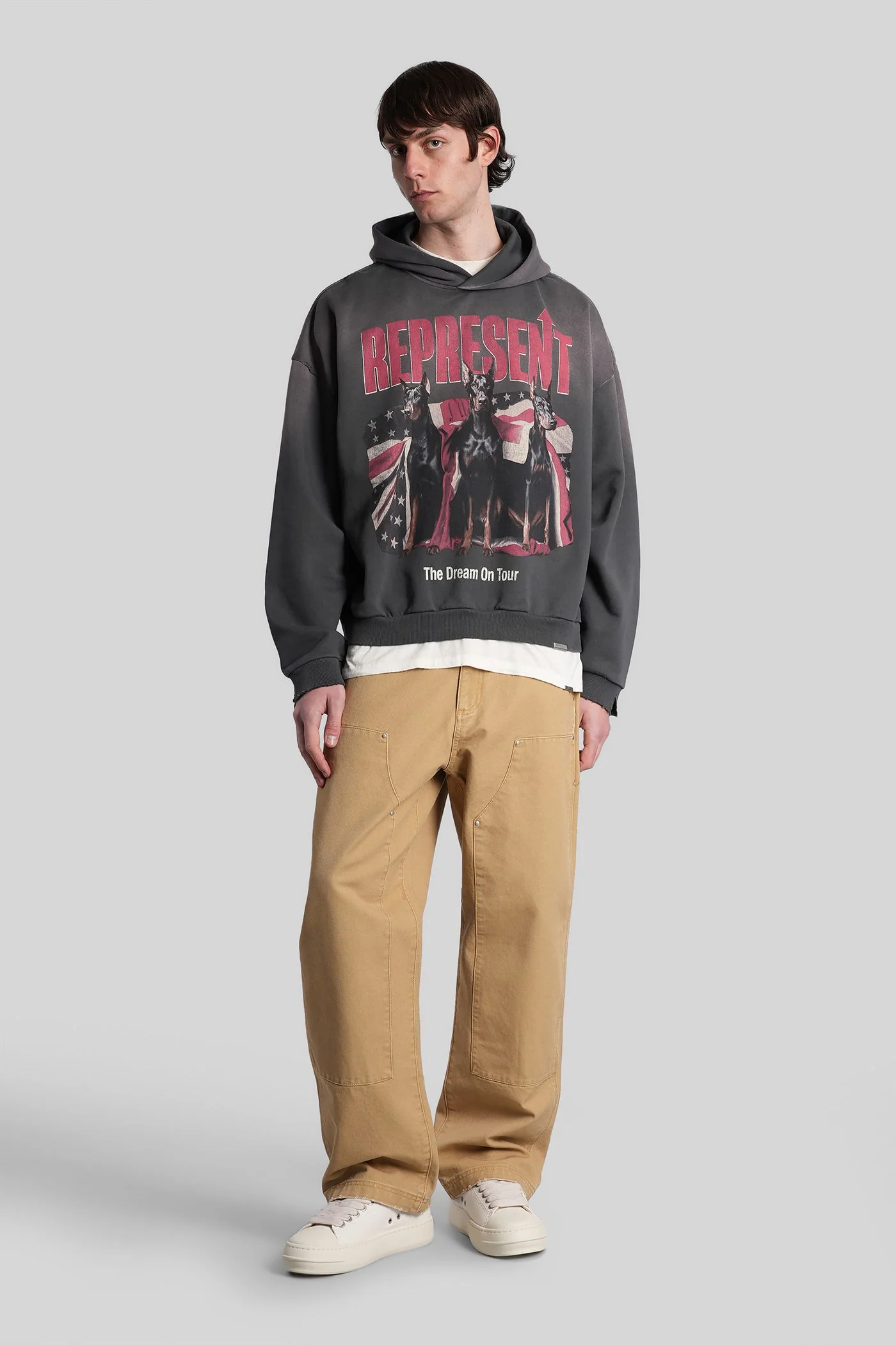 Pants in beige cotton - Image 2