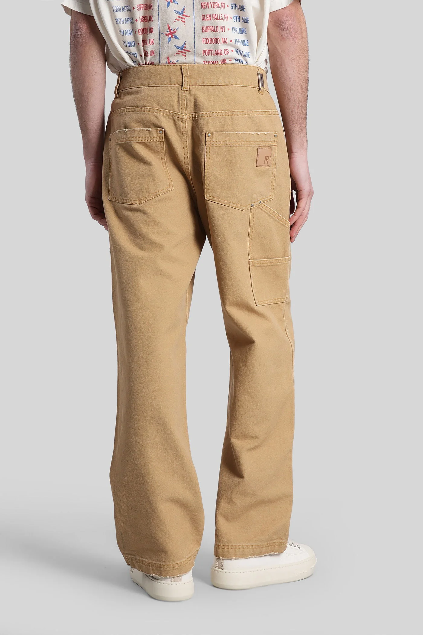 Pants in beige cotton - Image 3