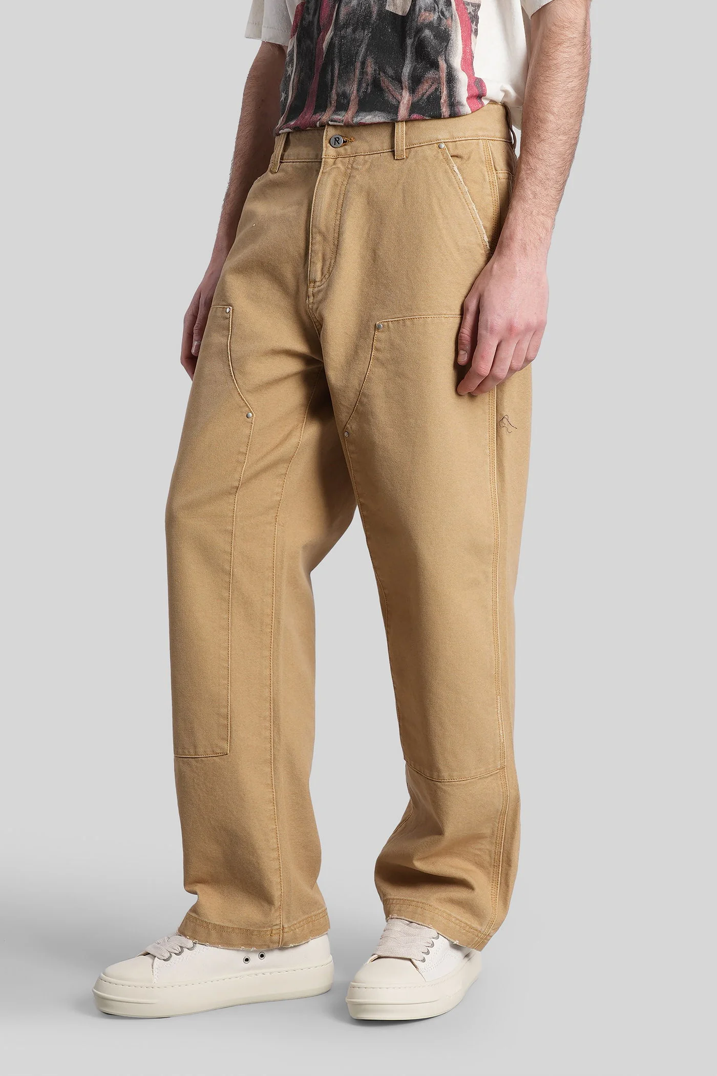 Pants in beige cotton - Image 4