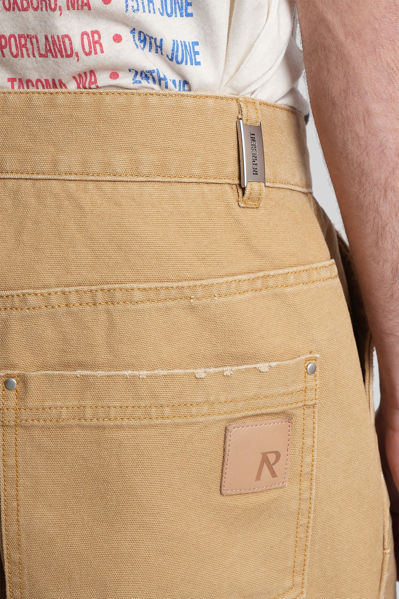 Pants in beige cotton - Image 5