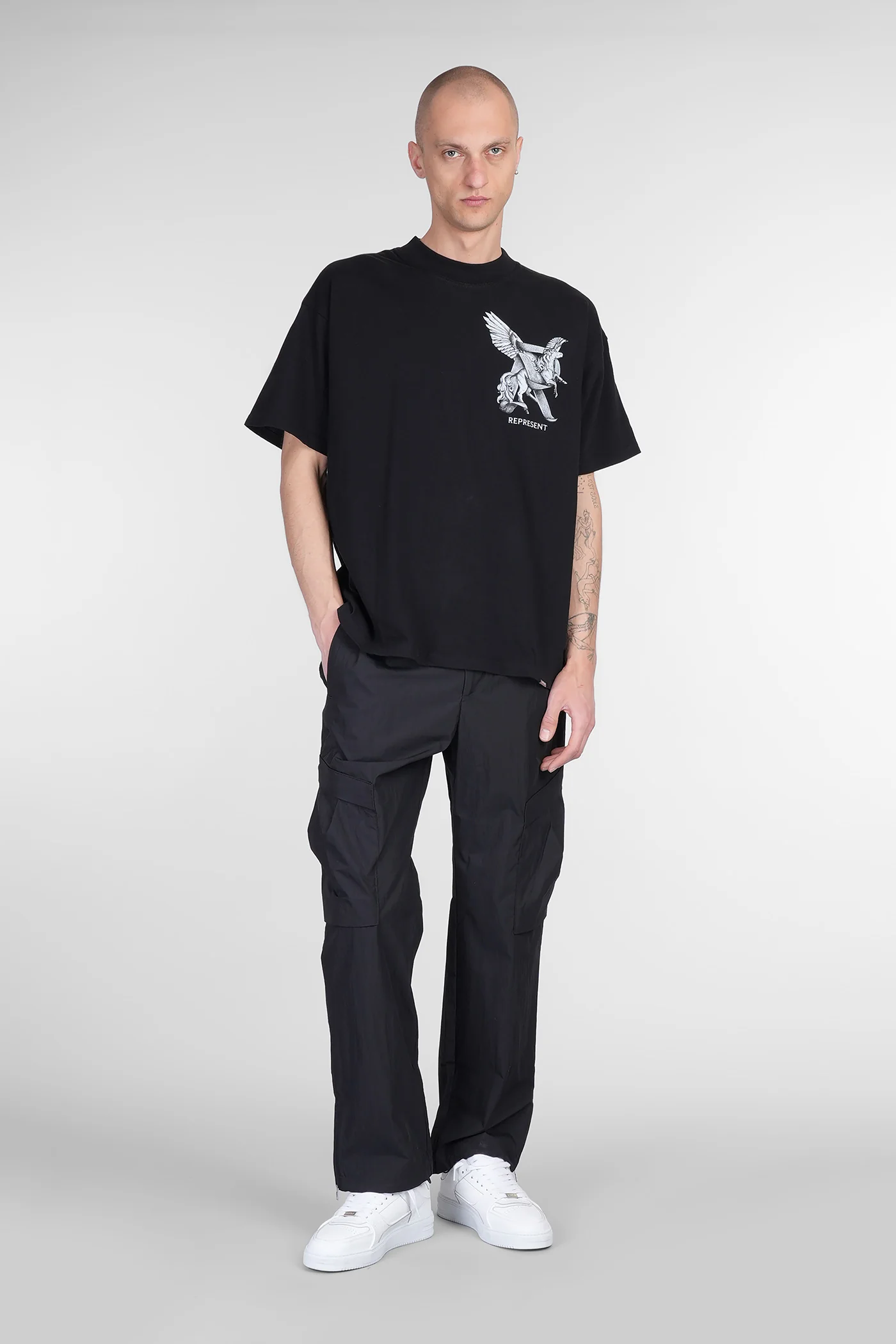 Pants in black cotton - Image 2