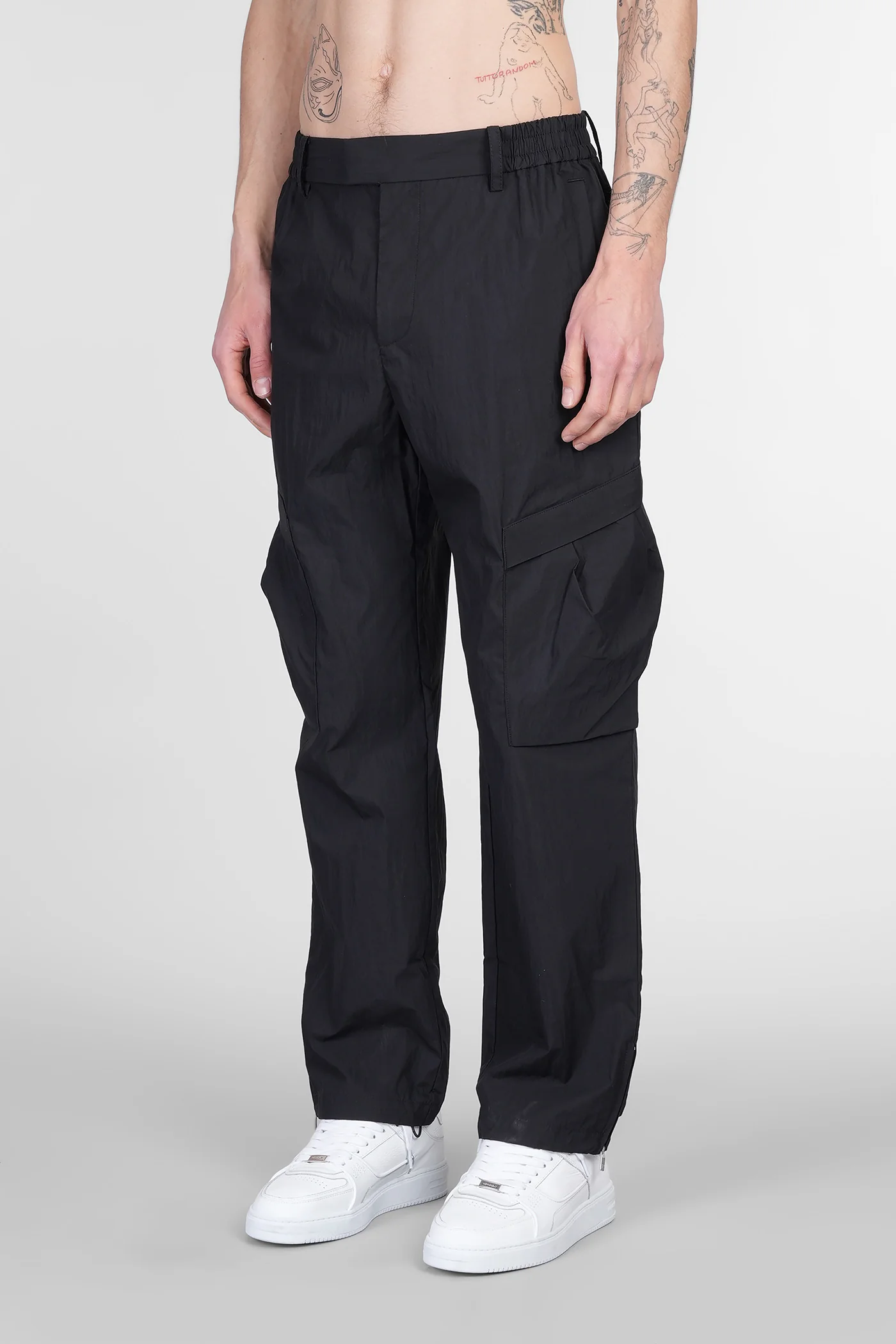 Pants in black cotton - Image 4
