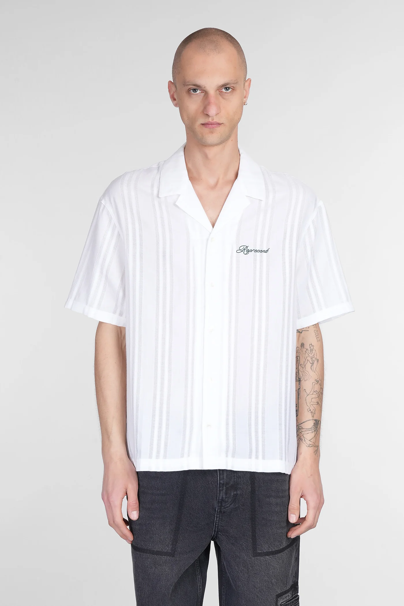 Shirt in white cotton