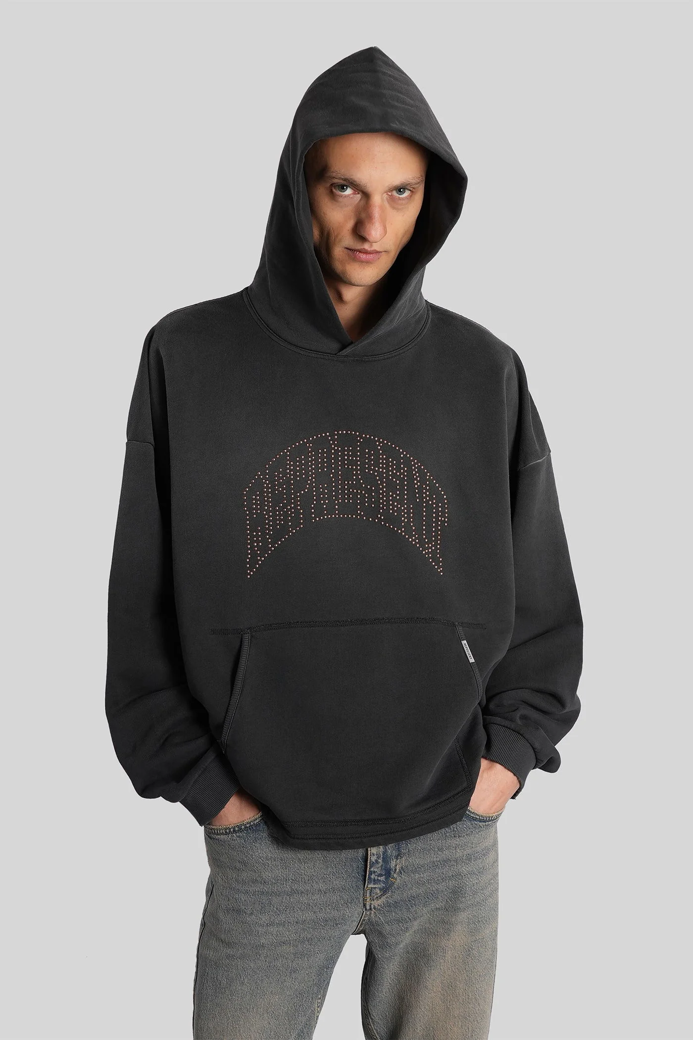 Sweatshirt in black cotton