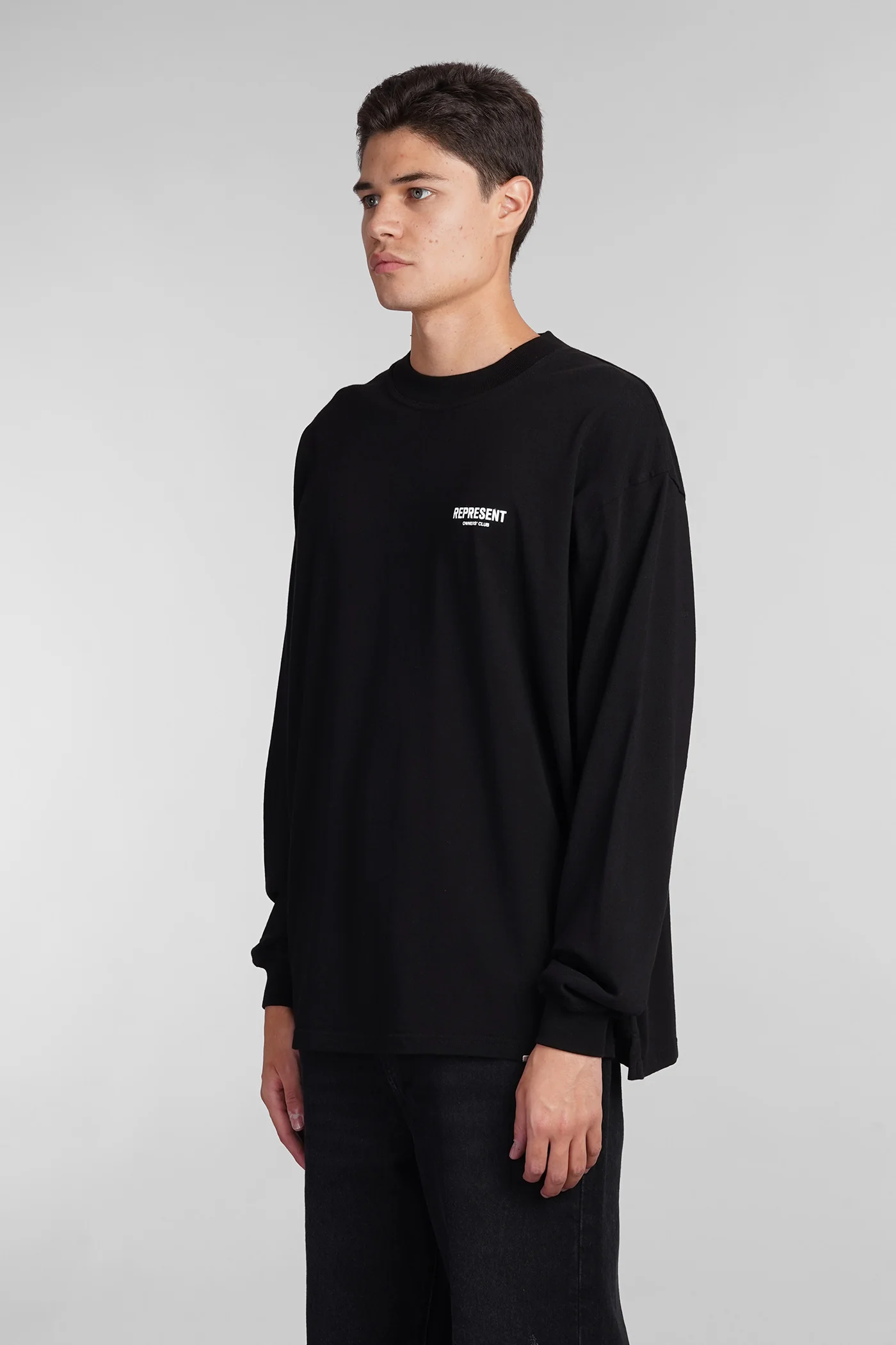T-Shirt in black cotton - Image 4