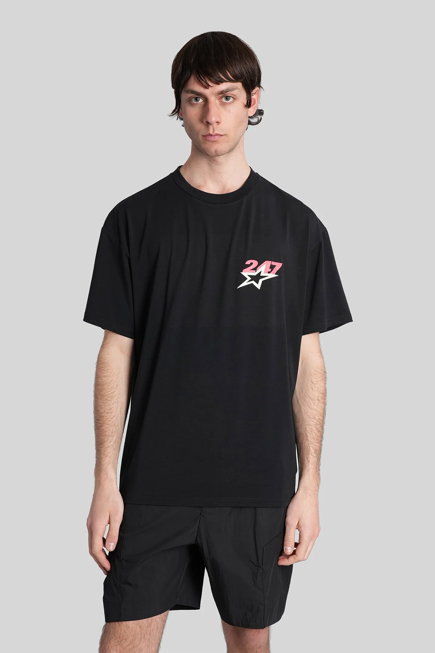 T-Shirt in black polyester