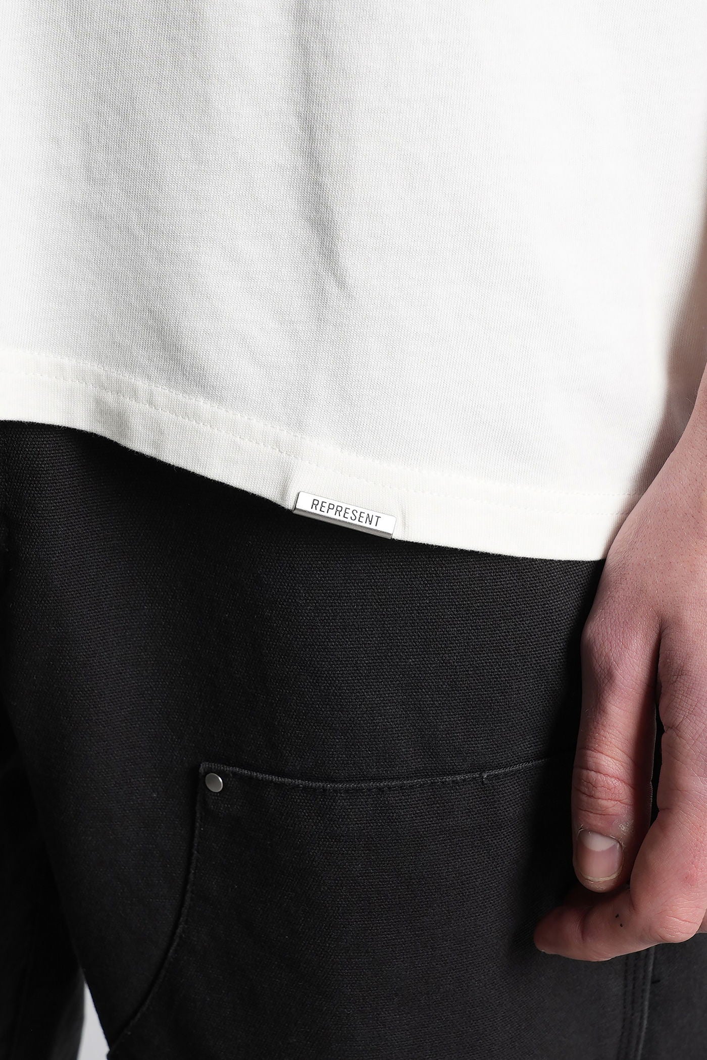 T-Shirt in white cotton - Image 5