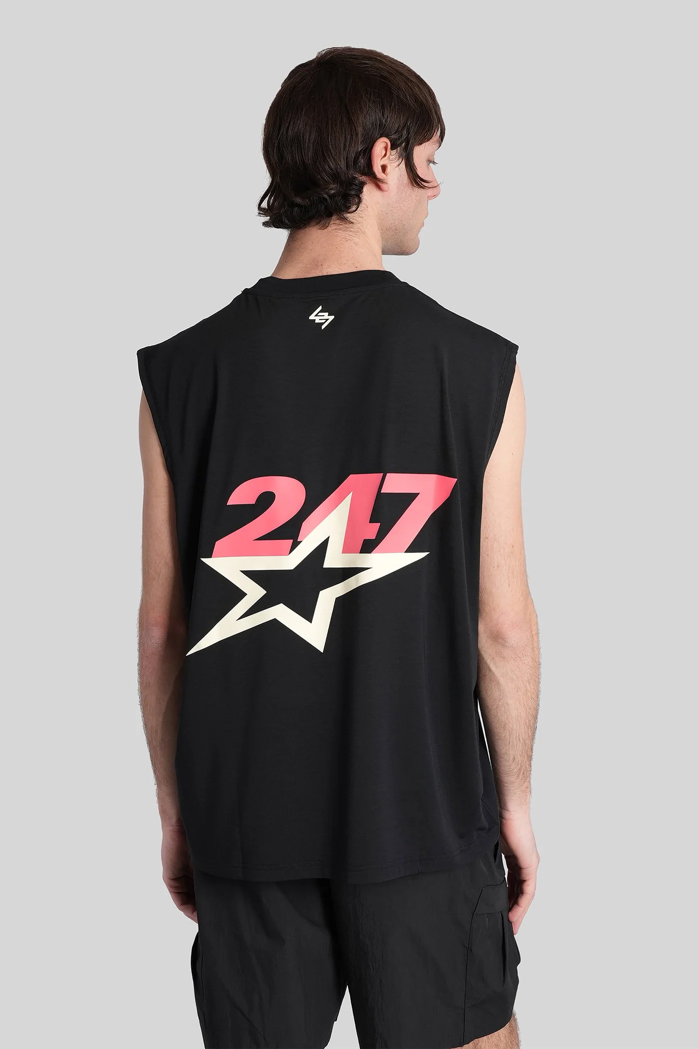tank Top in black polyester - Image 3
