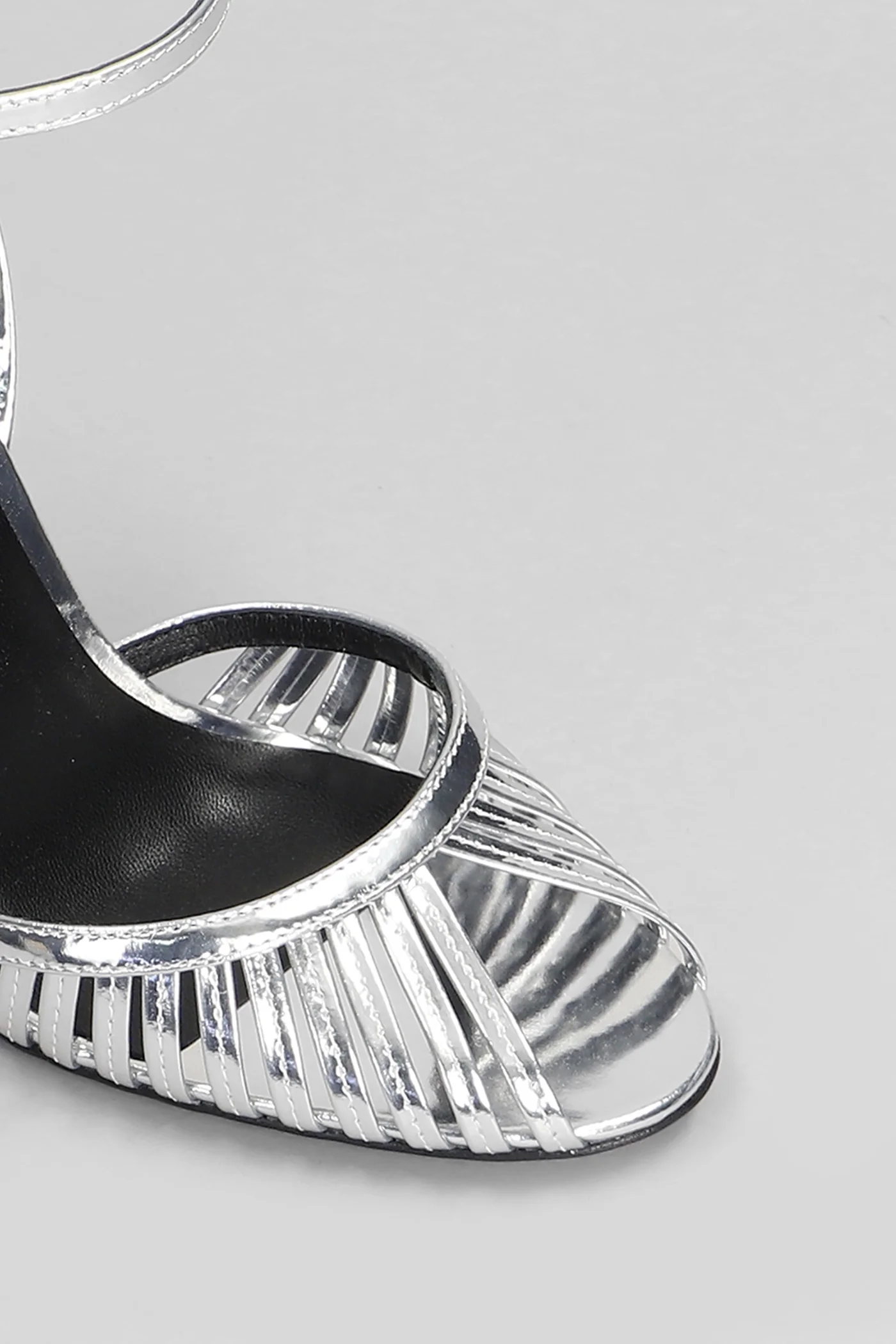 Analu Sandals in silver leather - Image 5