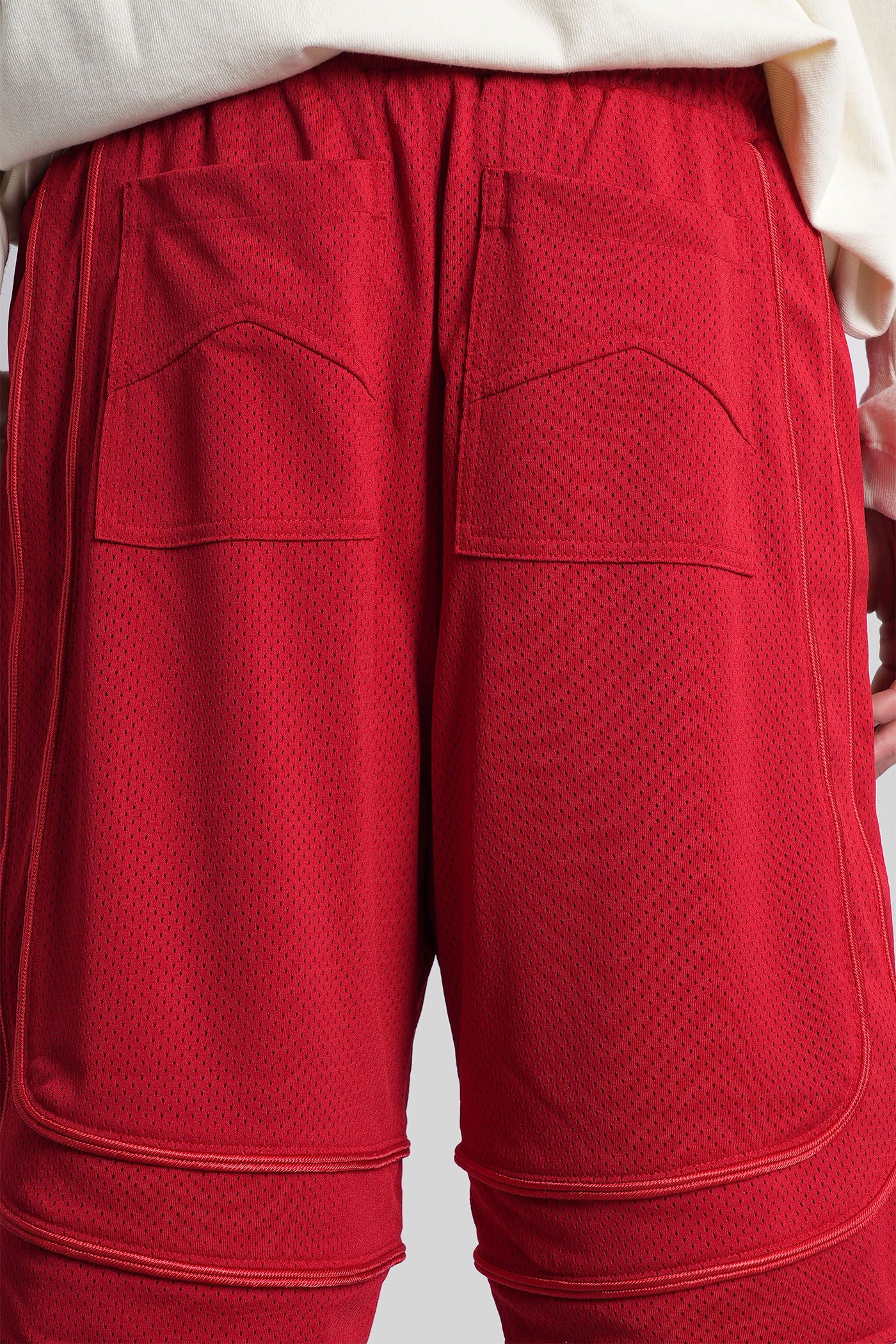 Shorts in red polyester - Image 5