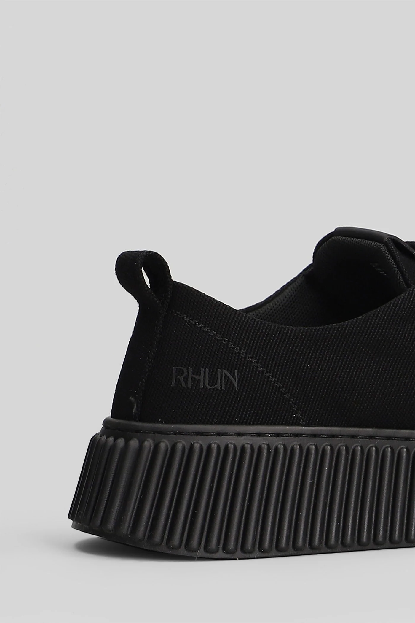 Canvas Sneakers in black canvas - Image 5