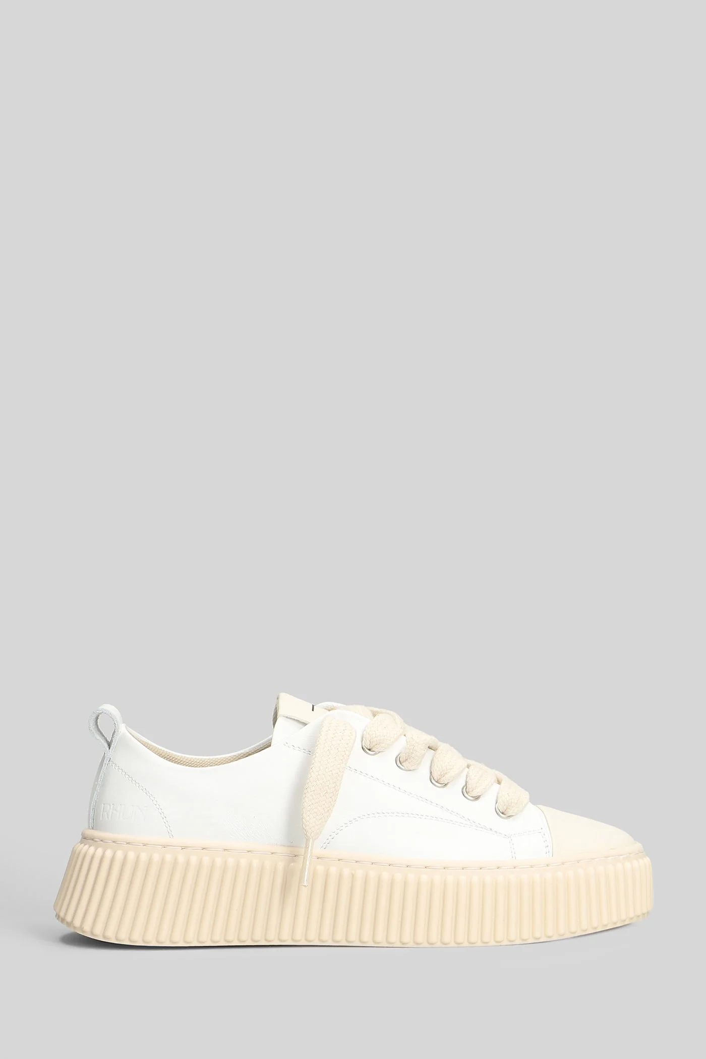 Leather Sneakers in white leather
