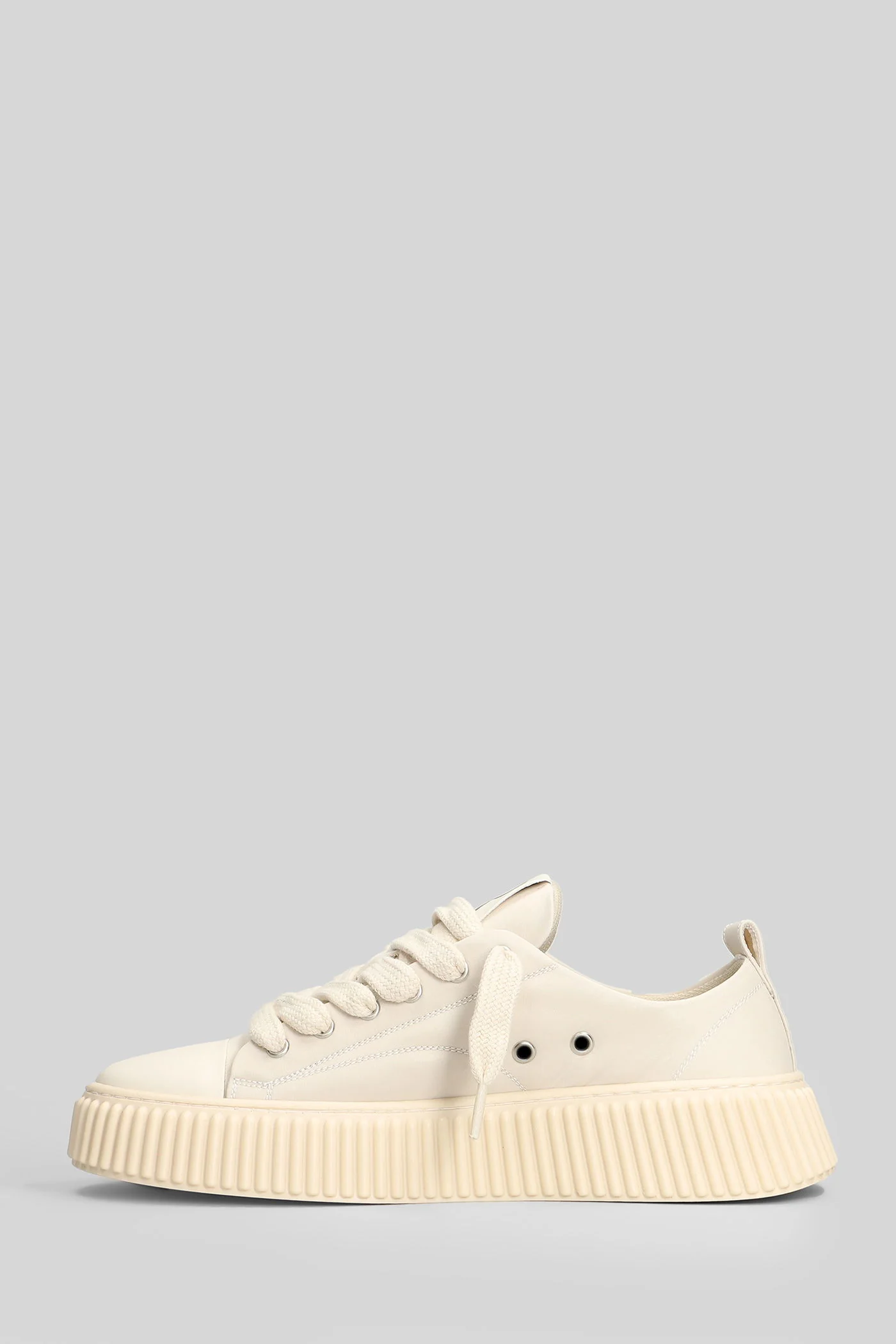 Nylon Sneakers in beige nylon - Image 3