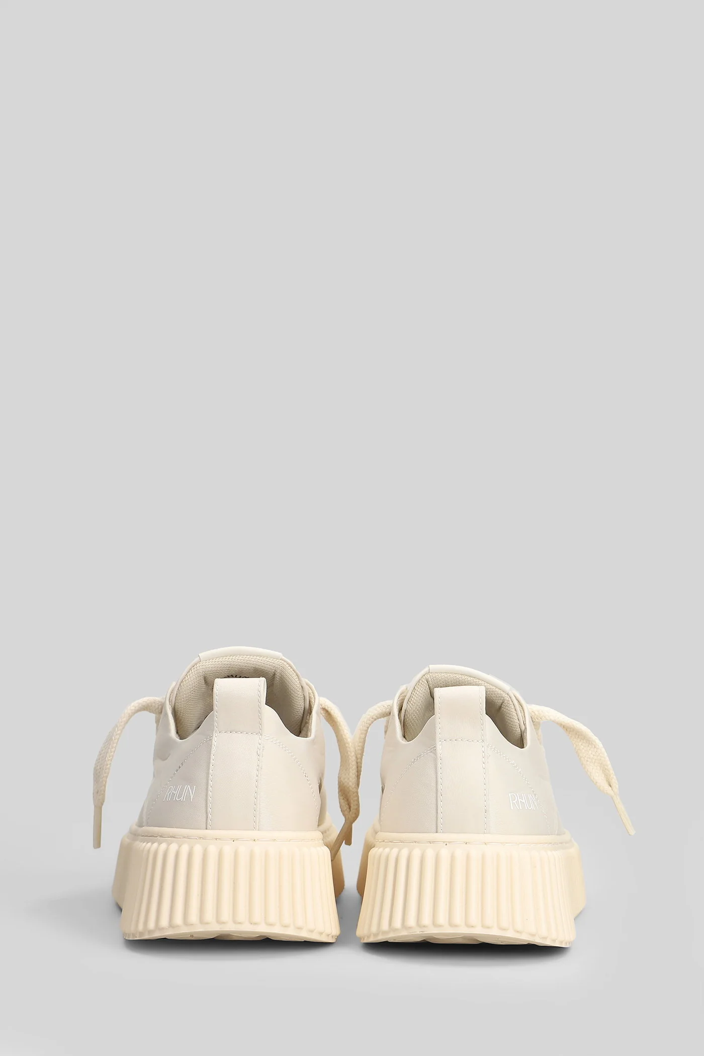 Nylon Sneakers in beige nylon - Image 4