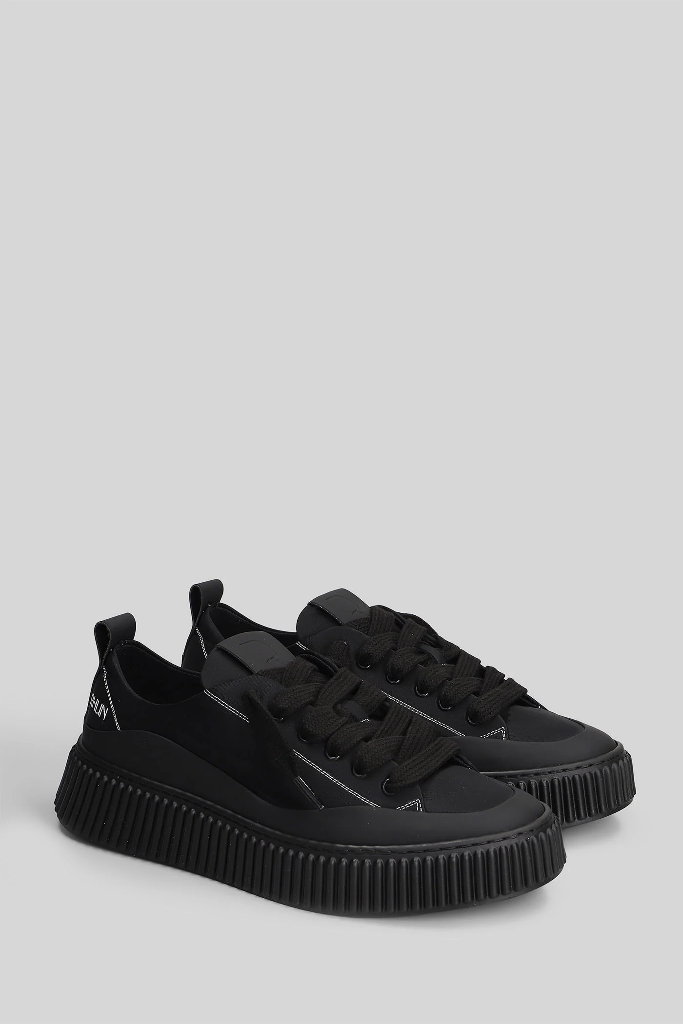 Nylon Sneakers in black nylon - Image 2