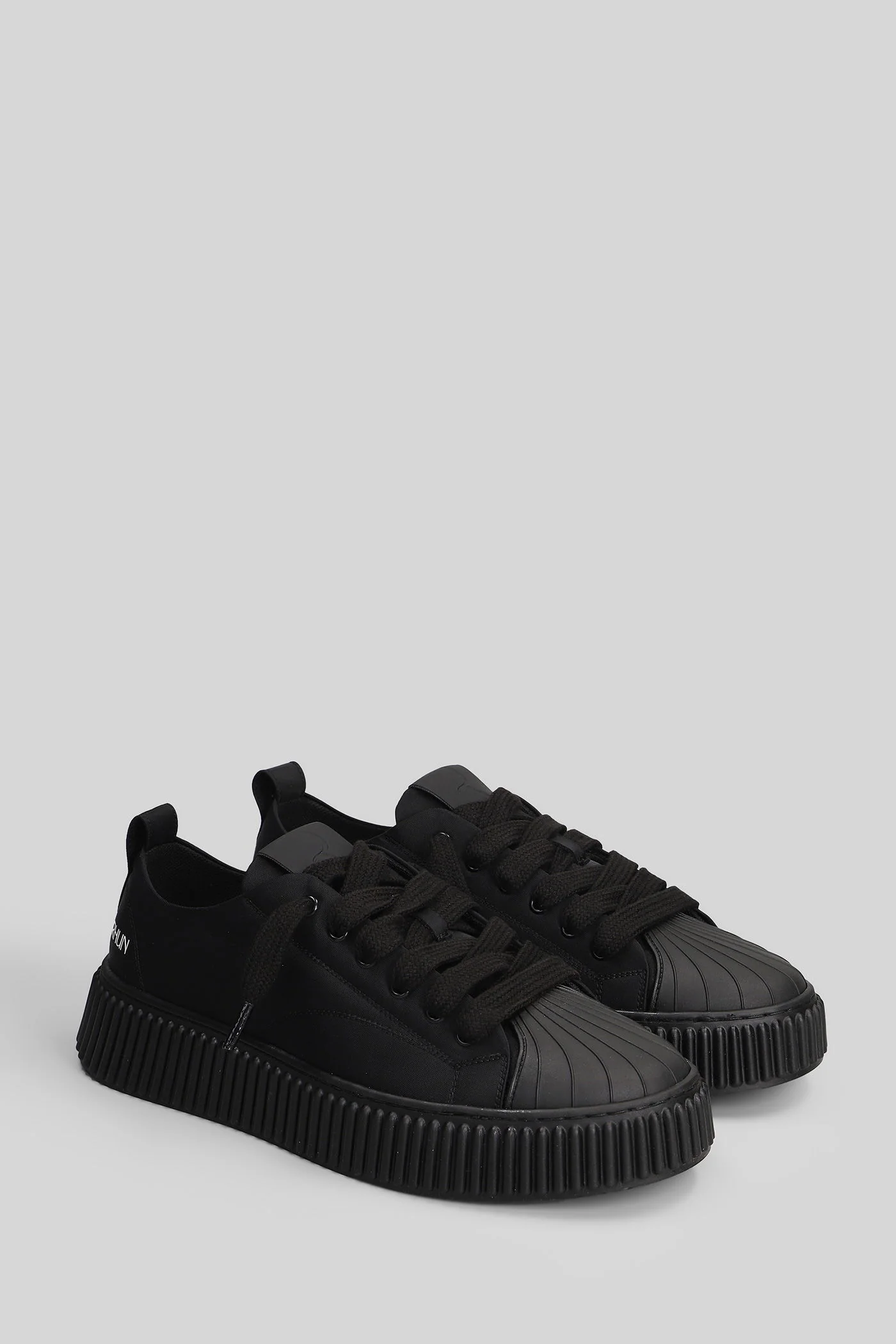 Nylon Sneakers in black nylon - Image 2
