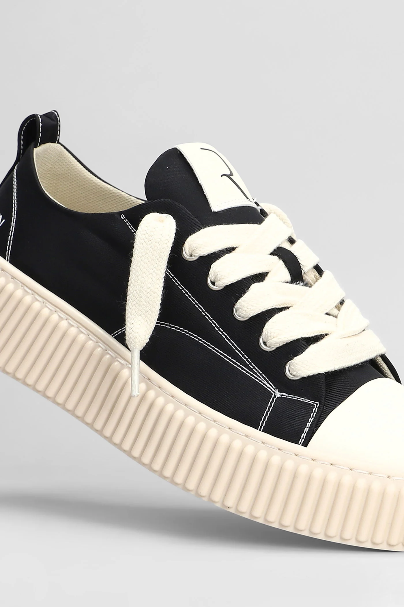 Nylon Sneakers in black nylon - Image 5