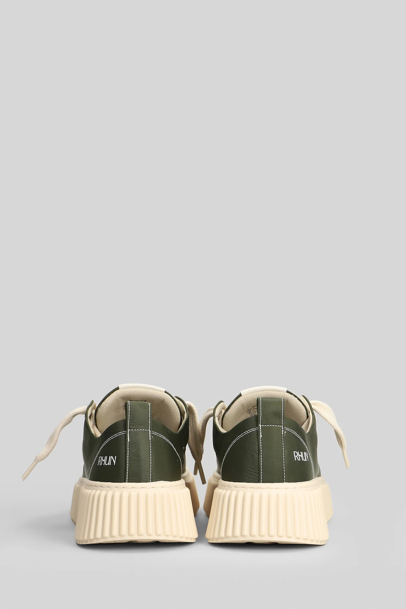Nylon Sneakers in green nylon - Image 4