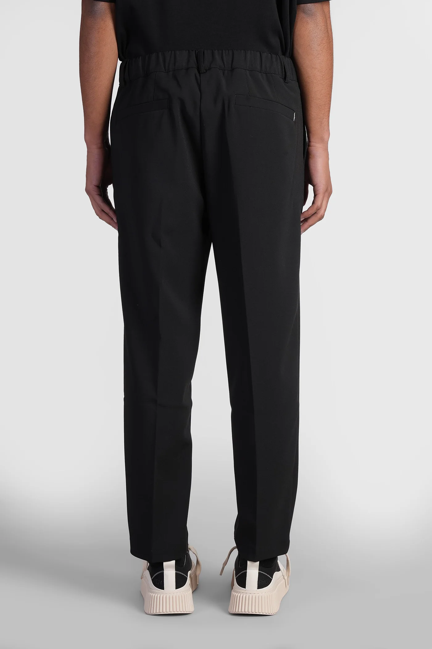 Pants in black polyester - Image 3