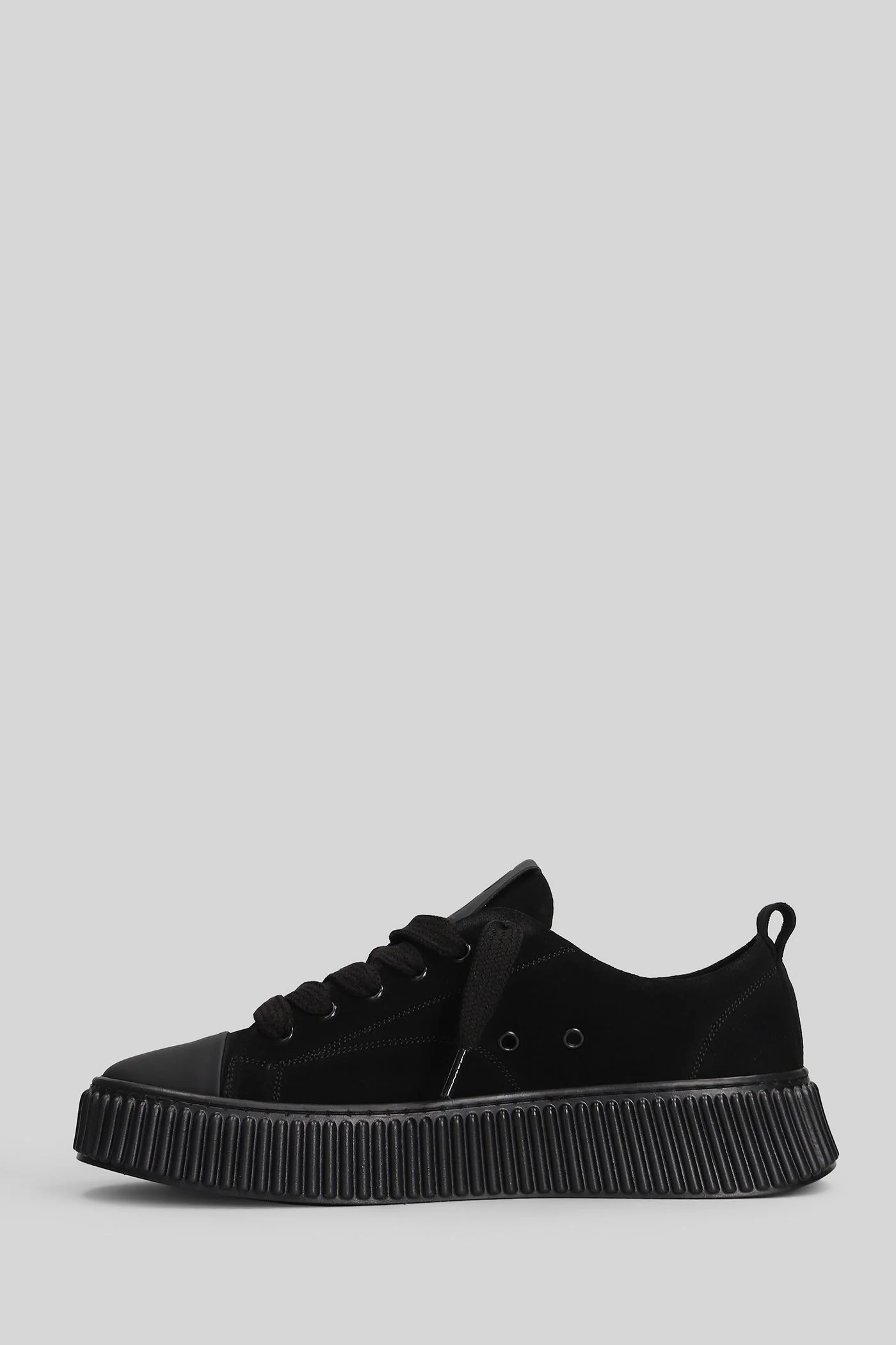Suede Sneakers in black suede - Image 3