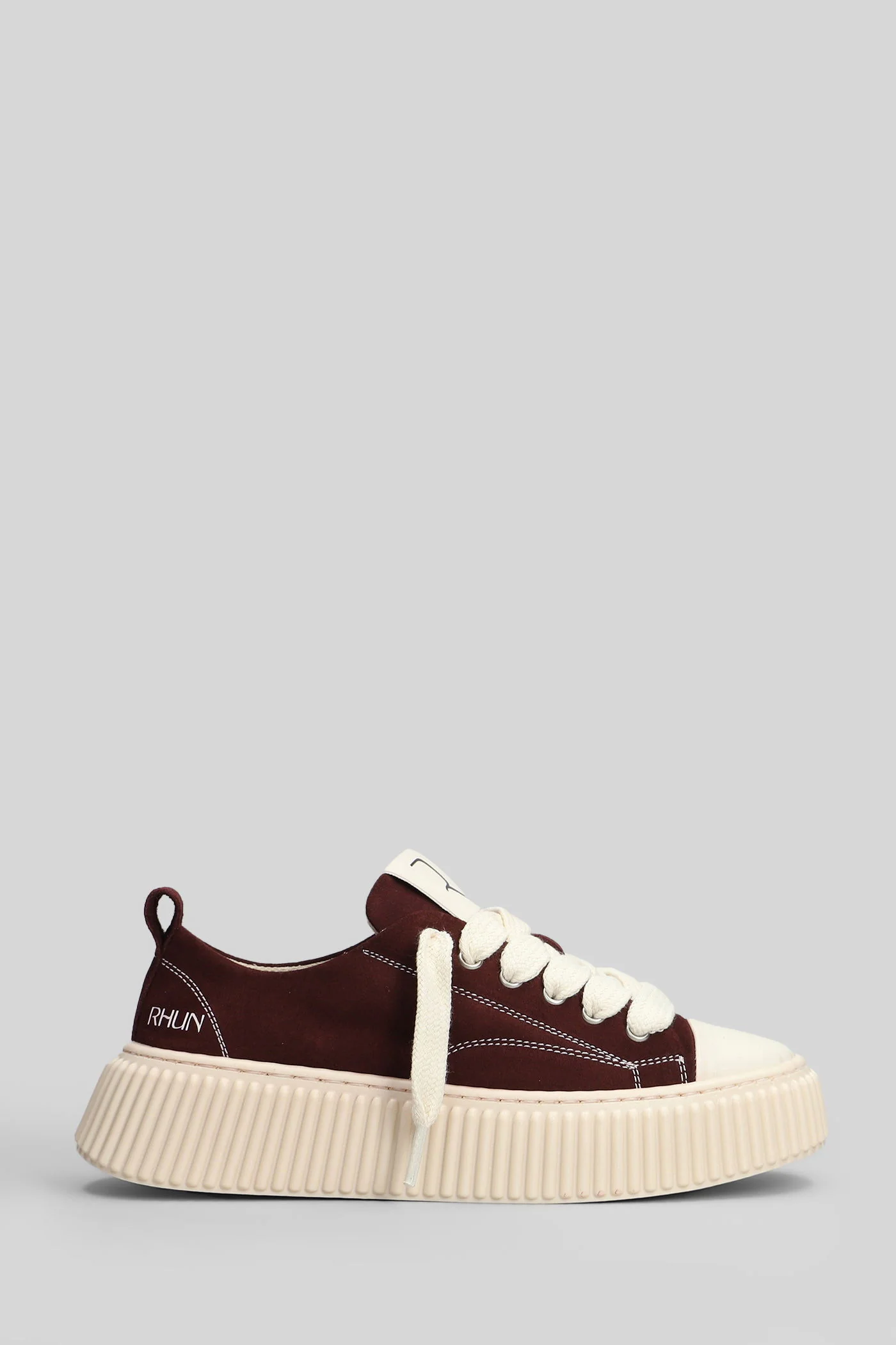 Suede Sneakers in bordeaux suede