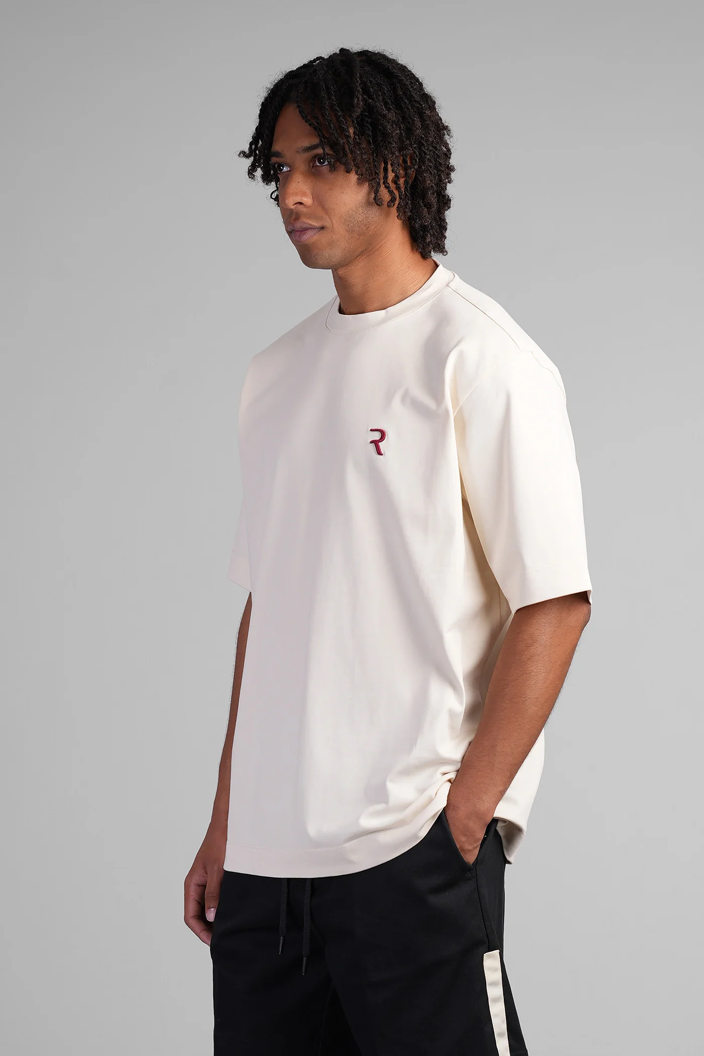 T-Shirt in beige cotton - Image 4