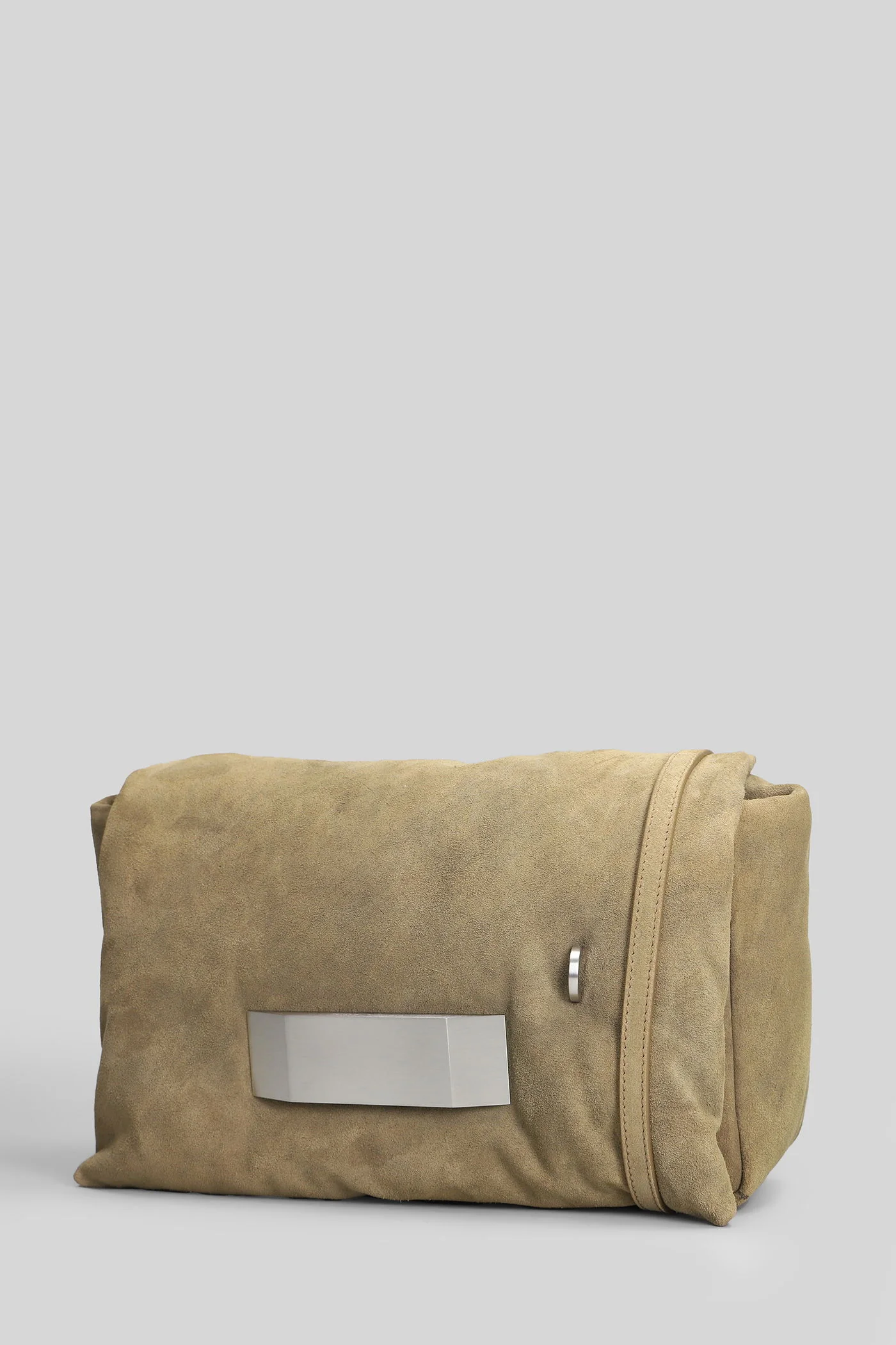 Big pillow griffin Shoulder bag in beige suede - Image 2