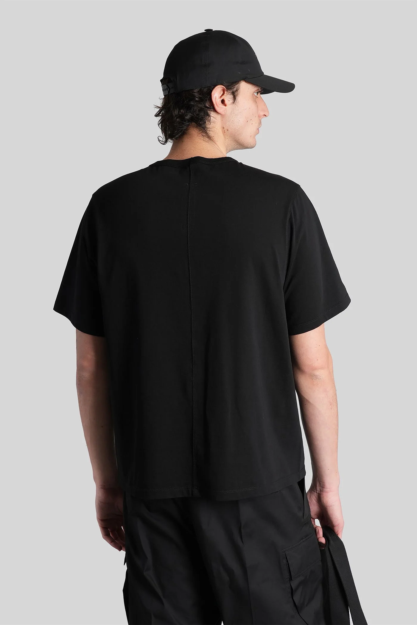 Brad t T-Shirt in black cotton - Image 3