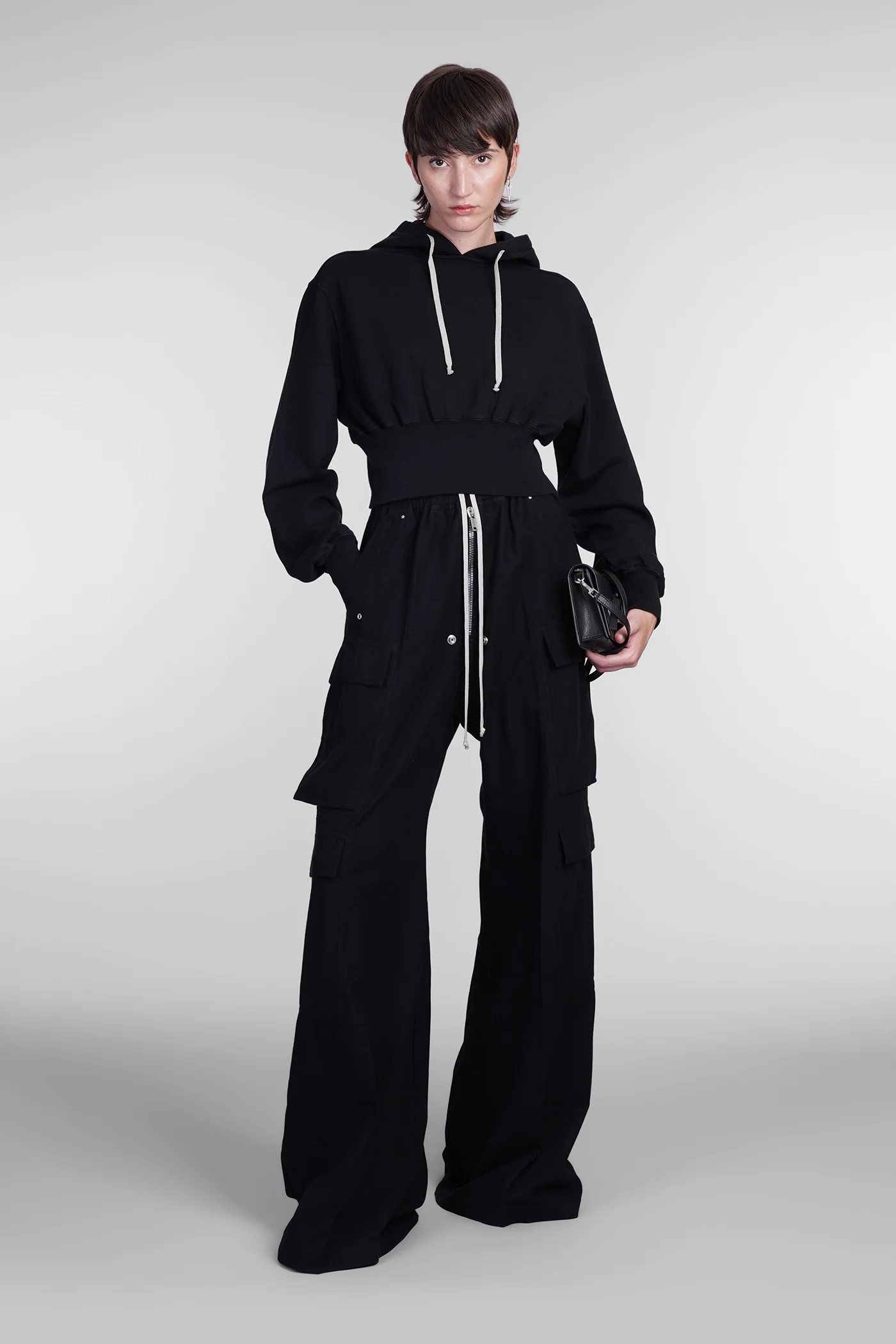 Double jumbo belas Pants in black cotton - Image 2