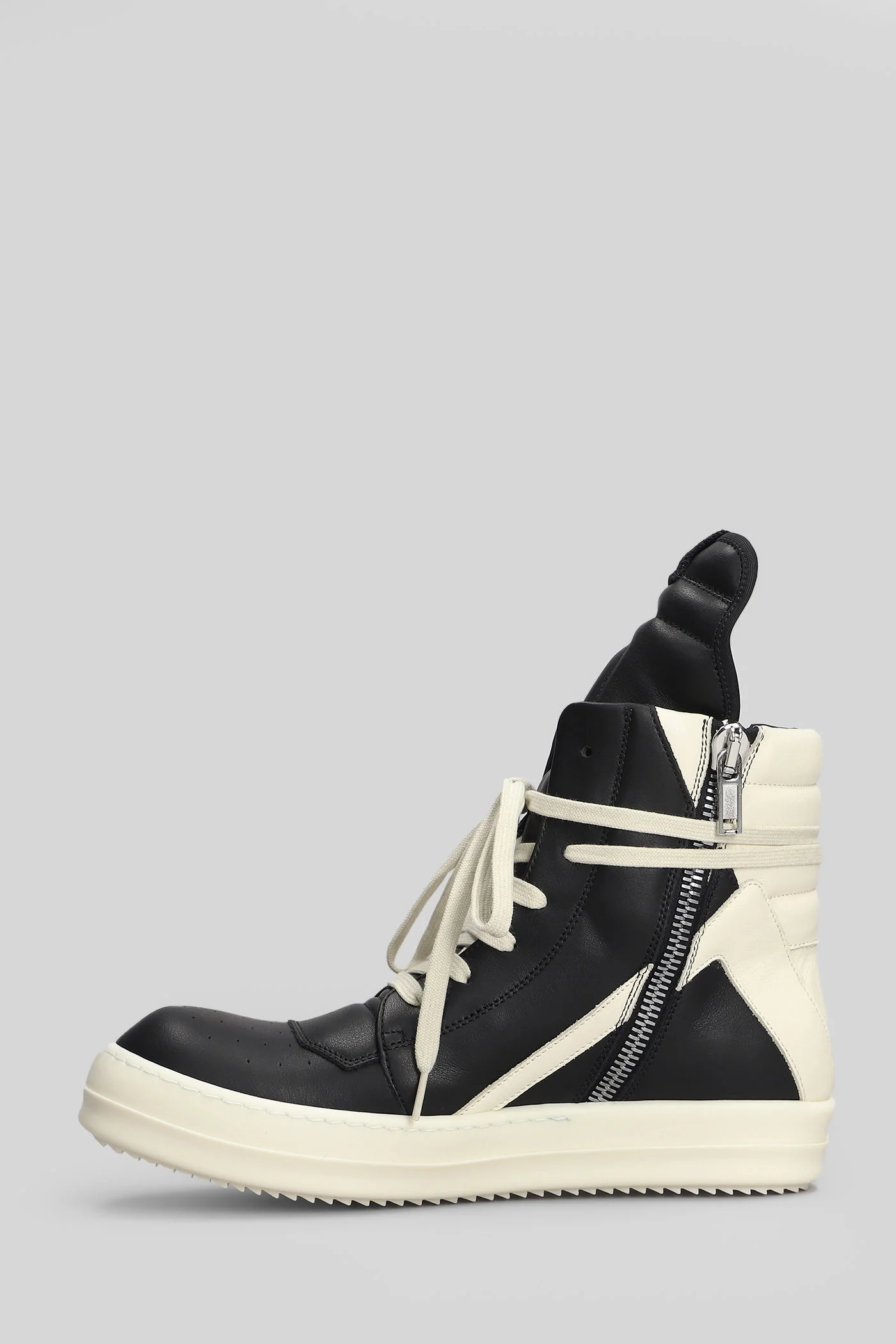 Geobasket Sneakers in black leather - Image 3