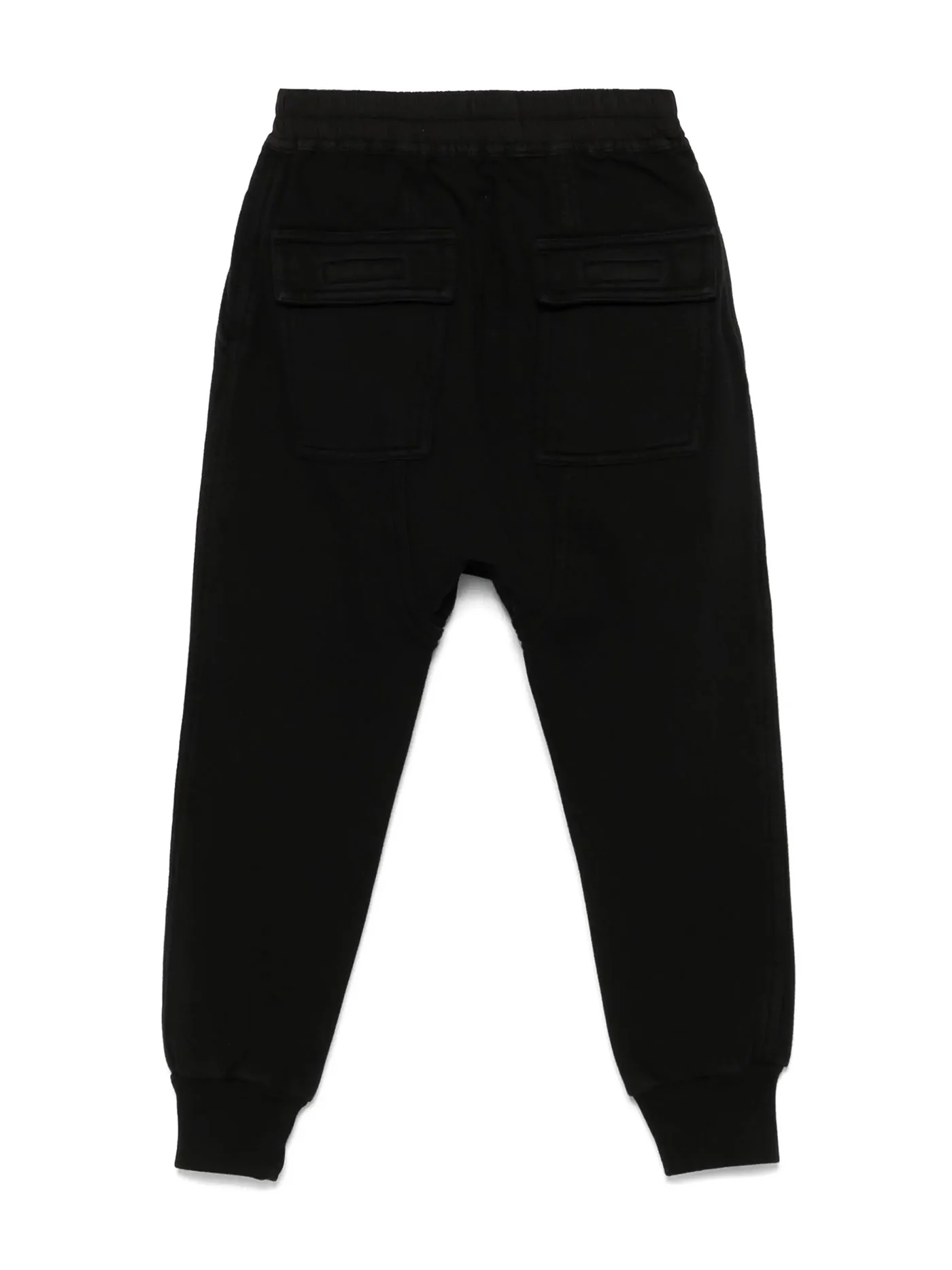 Drawstring joggers Pants in black cotton - Image 2