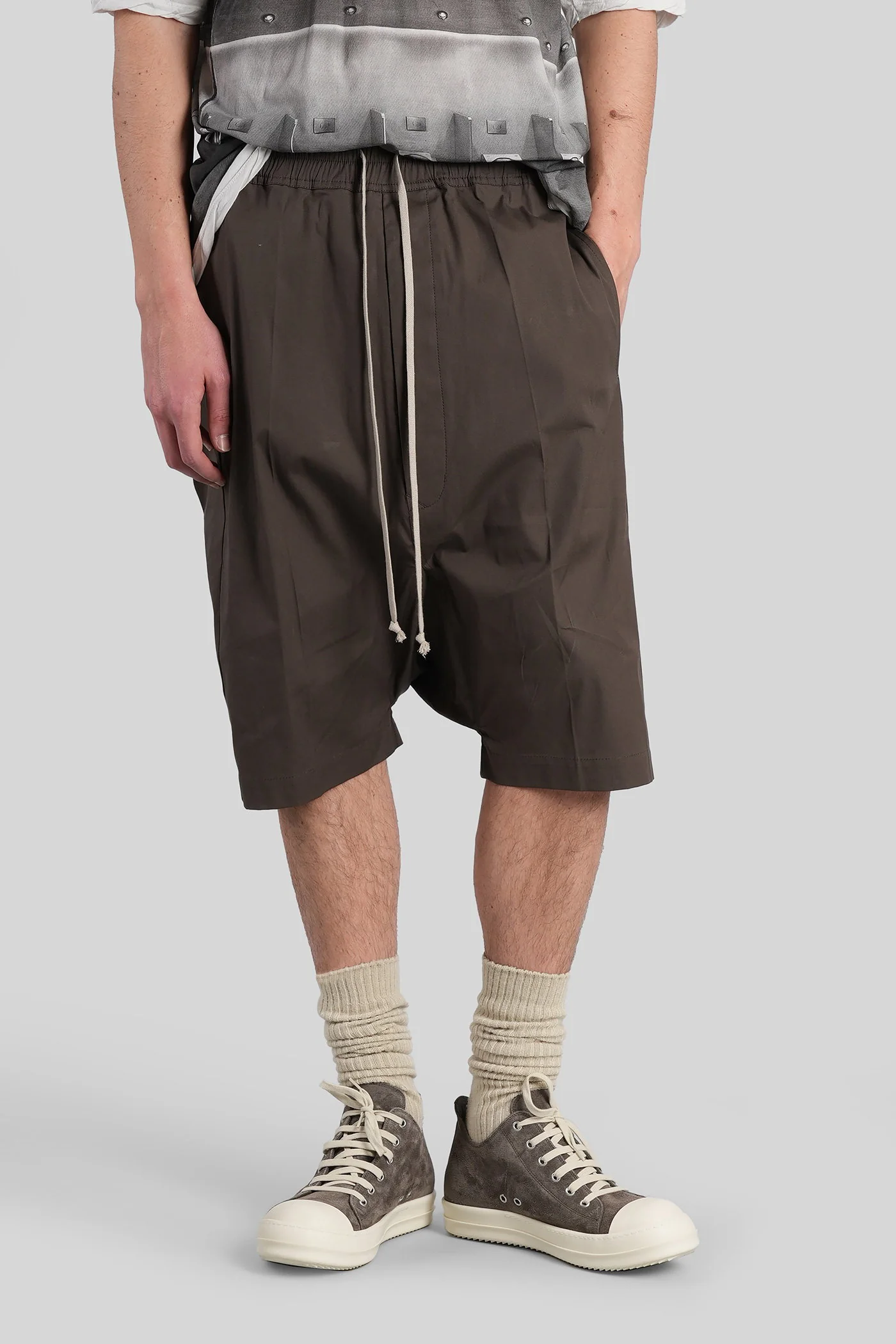 Rick s pods Shorts in grey cotton