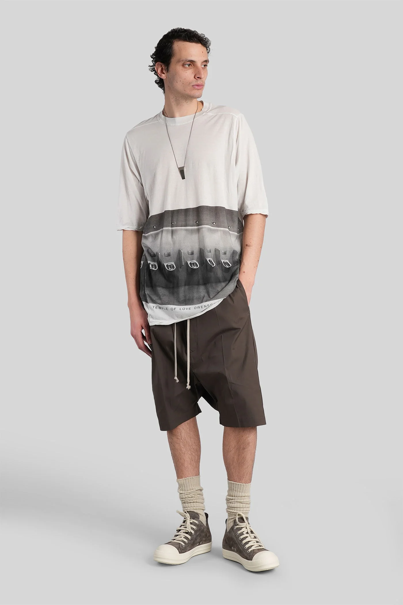 Rick s pods Shorts in grey cotton - Image 2