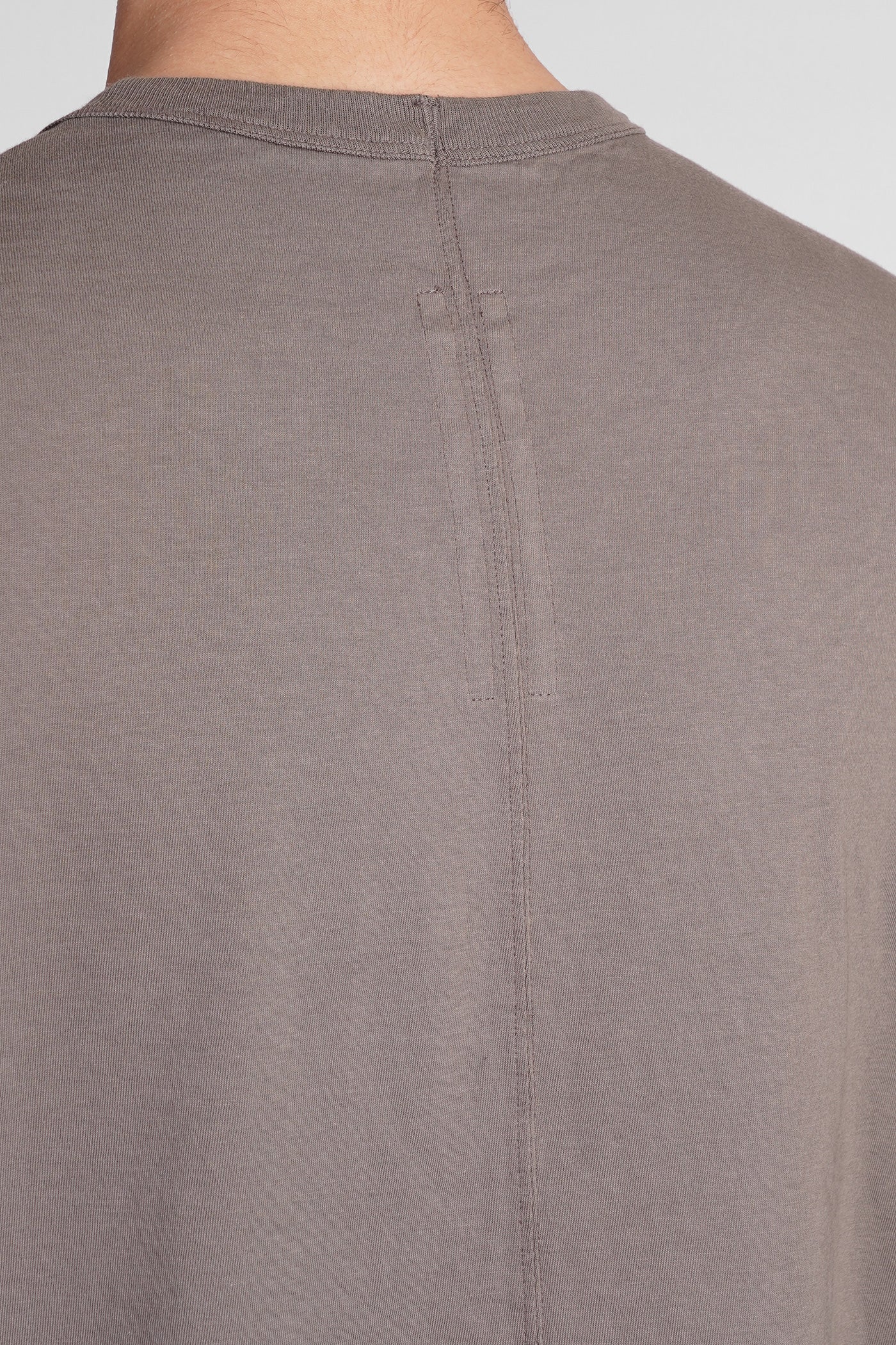 Short level t T-Shirt in grey cotton - Image 5